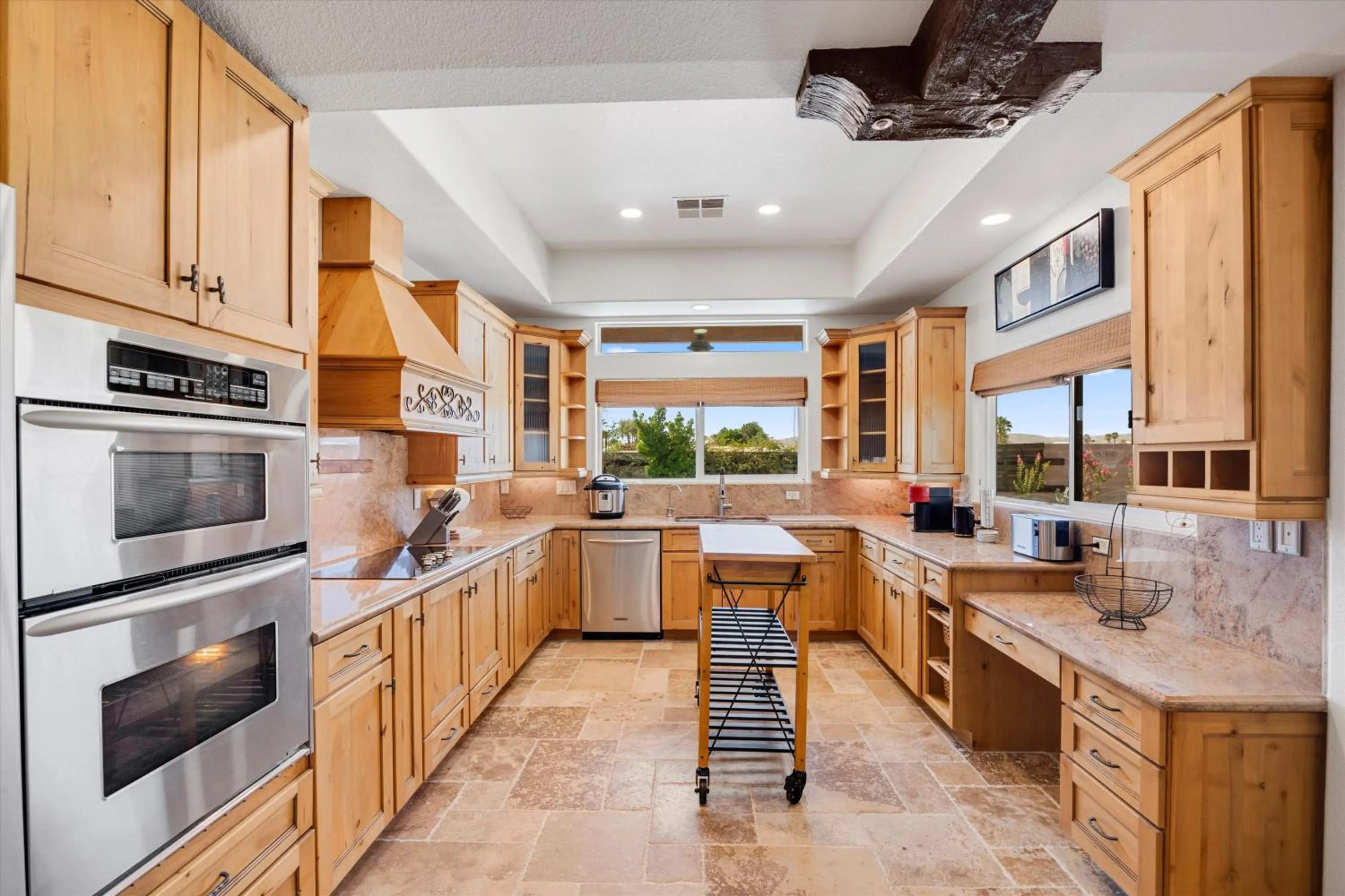 kitchen in Luxury villa with pool and spa