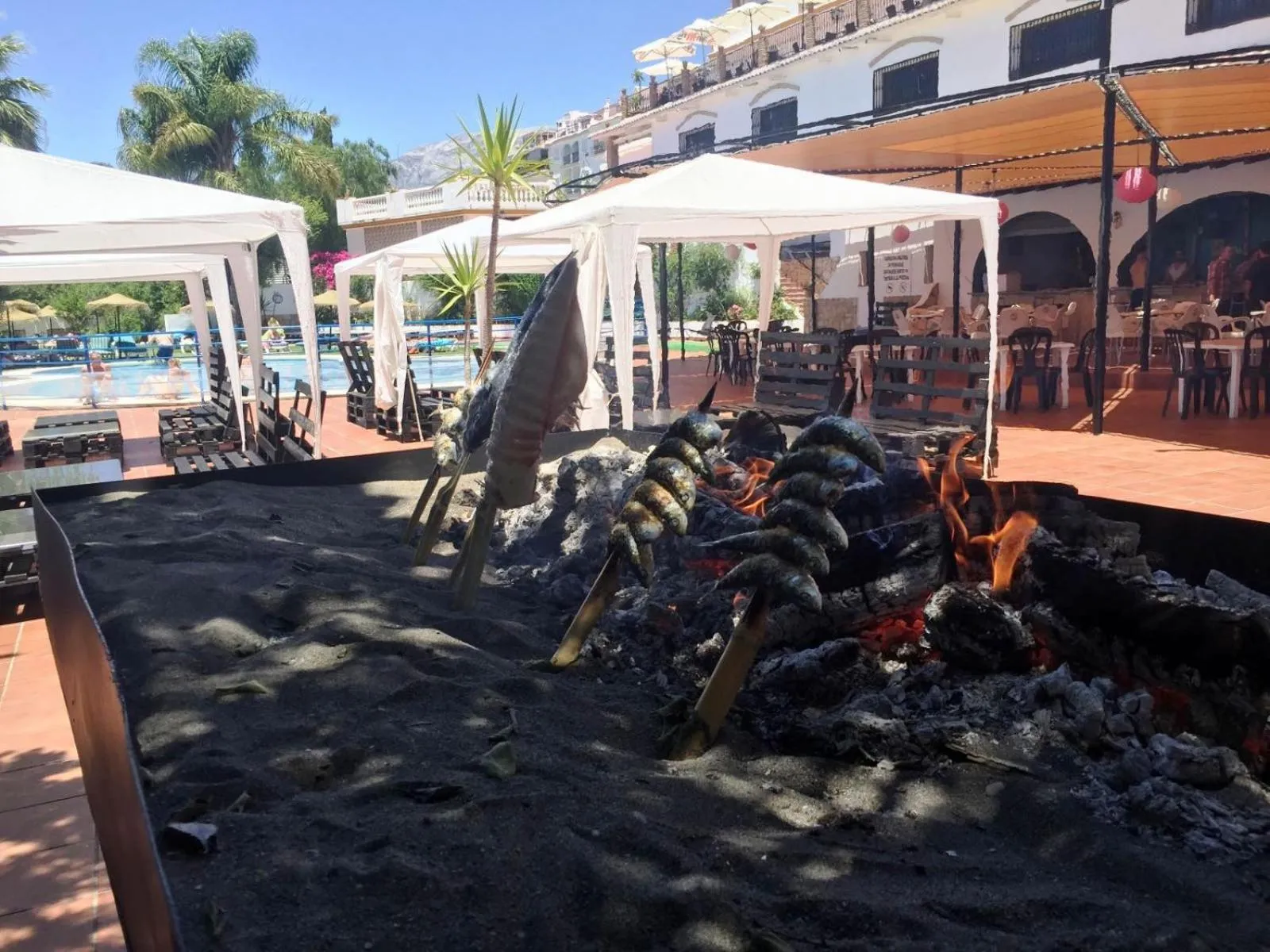 BBQ facilities in Hotel y Bungalows Balcón de Competa