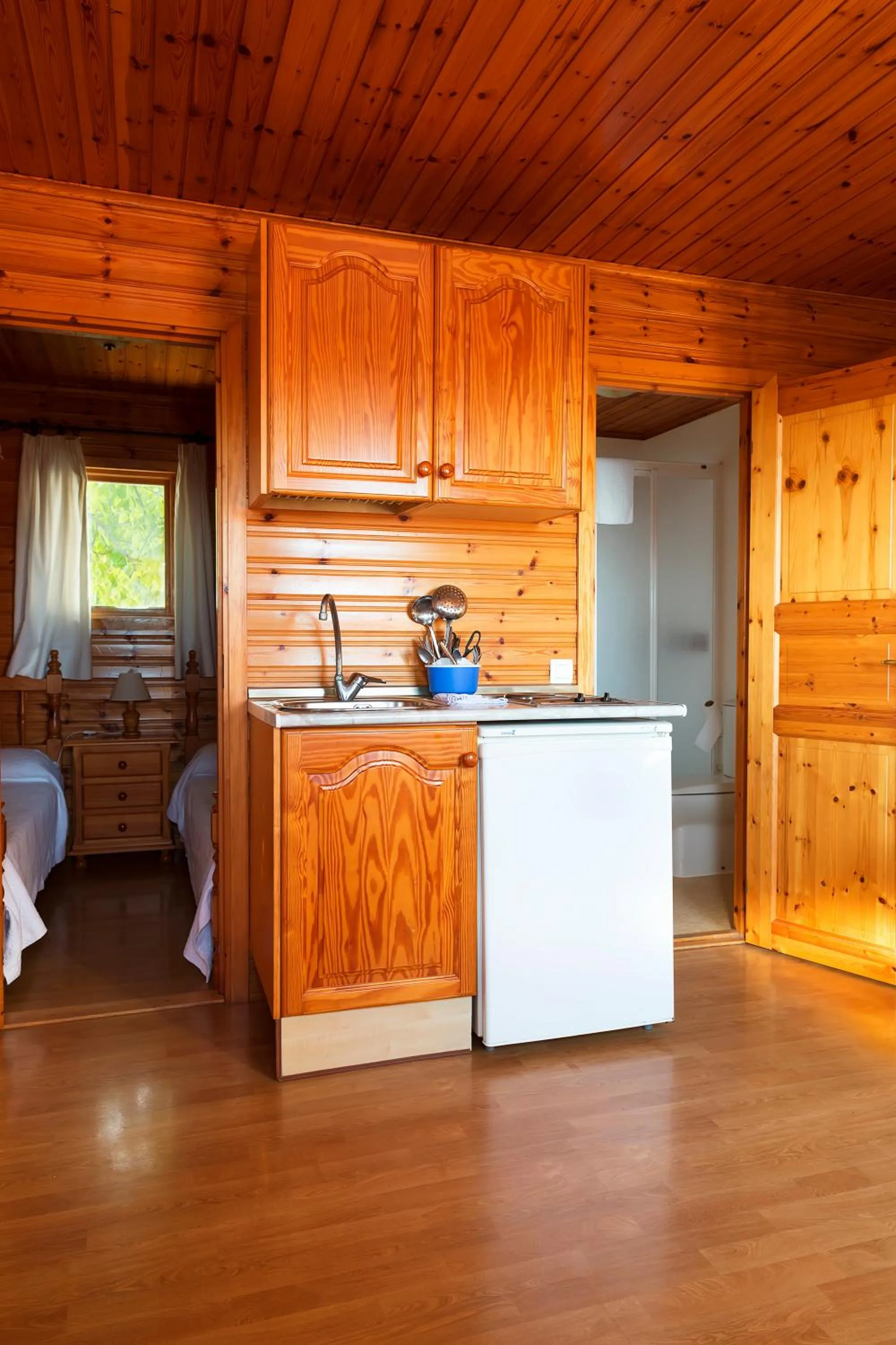 Kitchen or kitchenette in Hotel y Bungalows Balcón de Competa