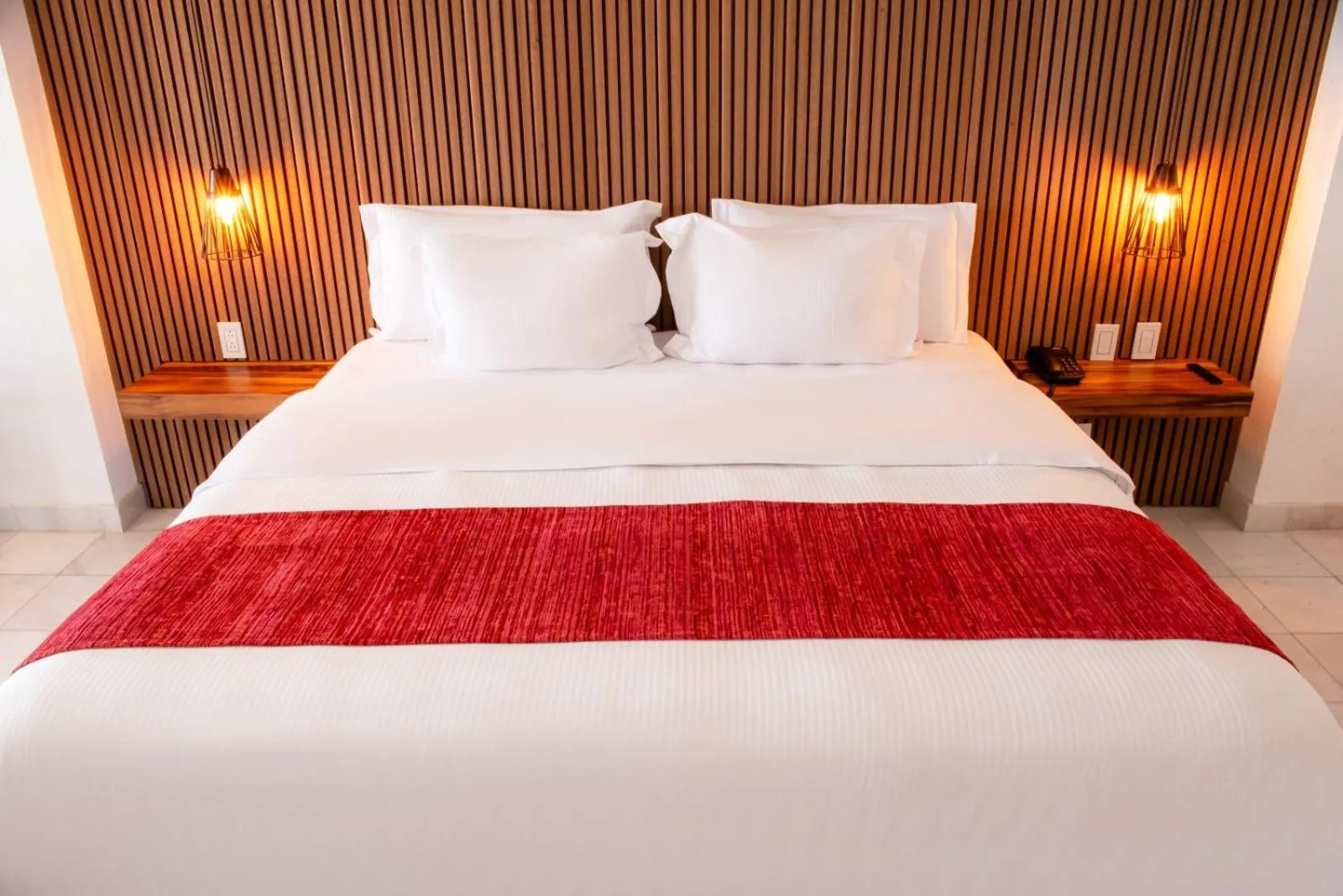 Bed in HOTEL SAN CARLOS PLAZA