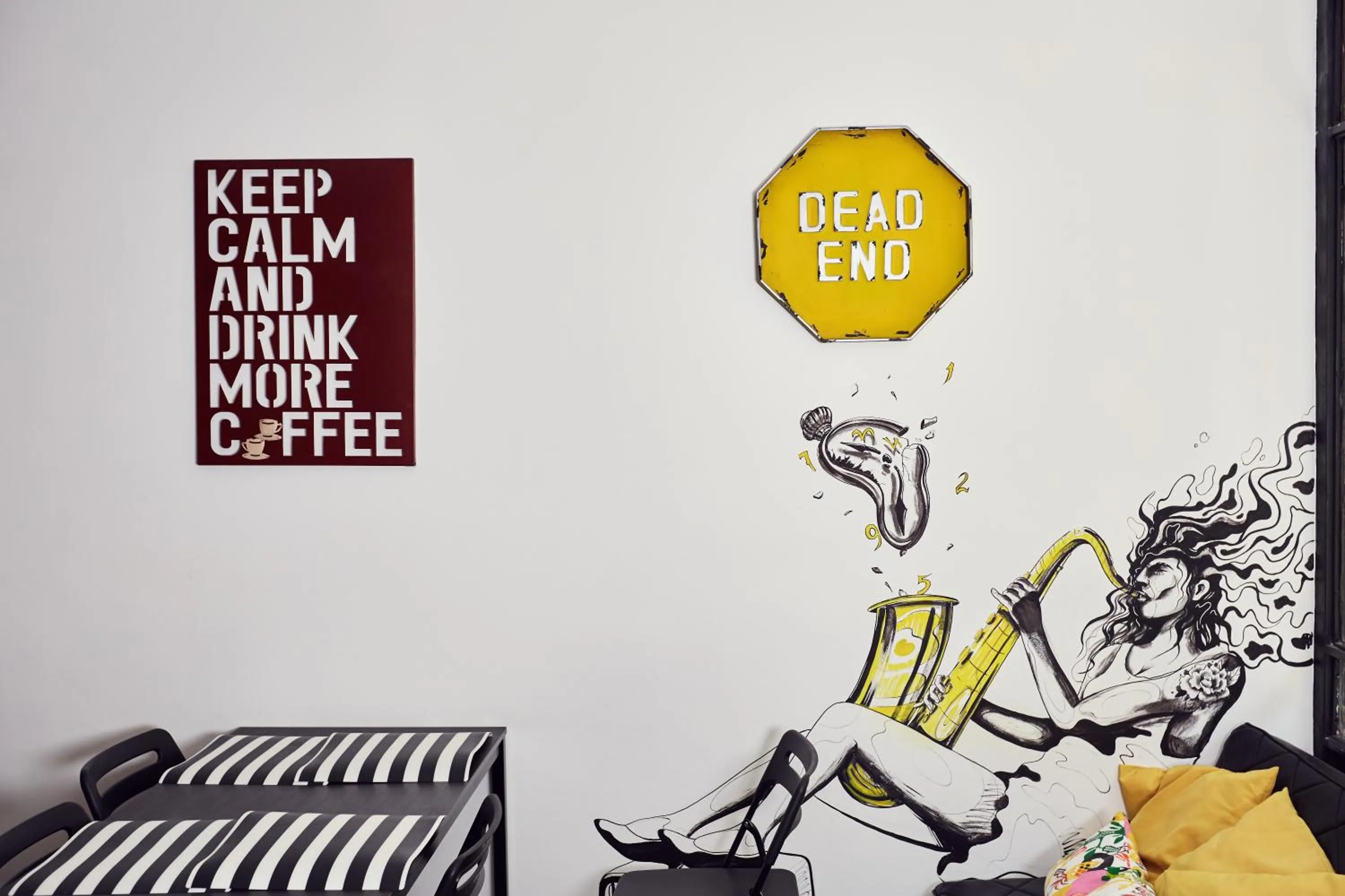 Decorative detail in Free Hostels Barcelona