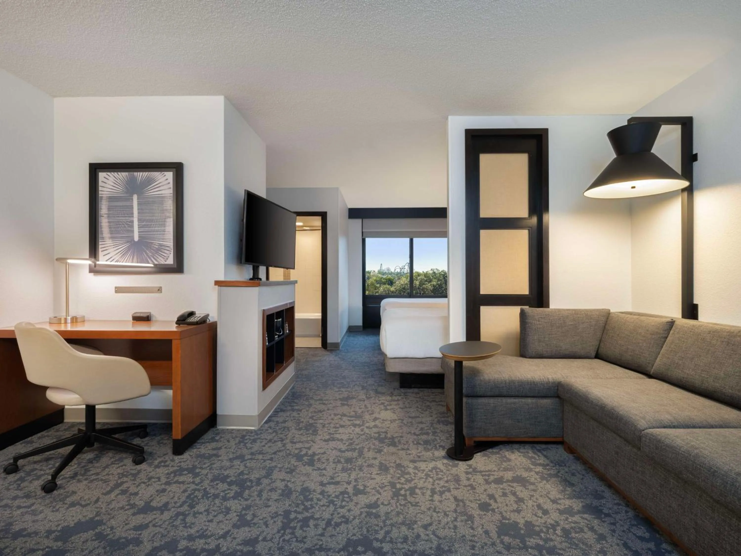 Photo of the whole room in Hyatt Place Tampa Busch Gardens
