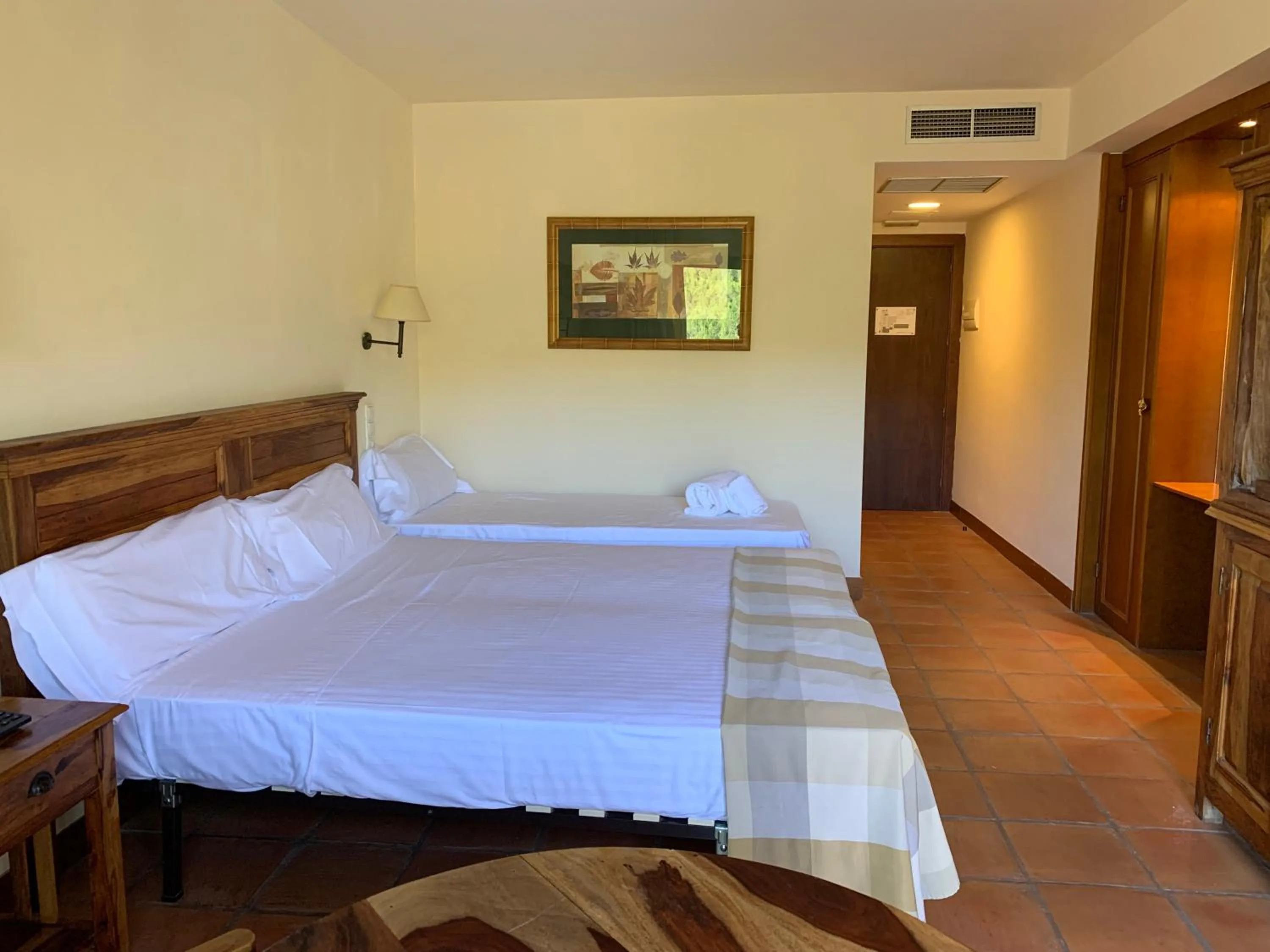 Bed in La Figuerola Hotel & Restaurant