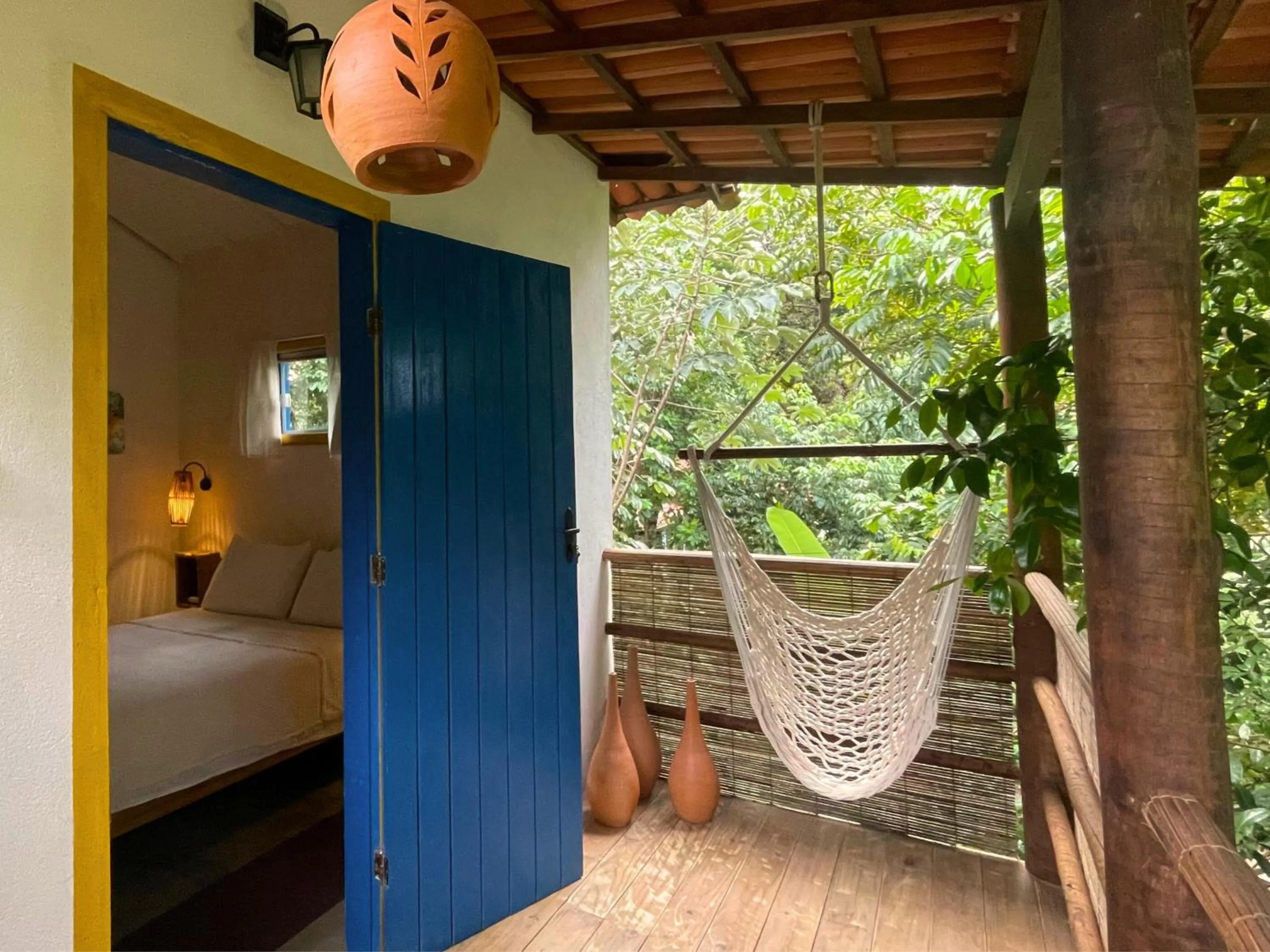 Balcony/Terrace, Bed in Vila Coco Dendê - Algodões