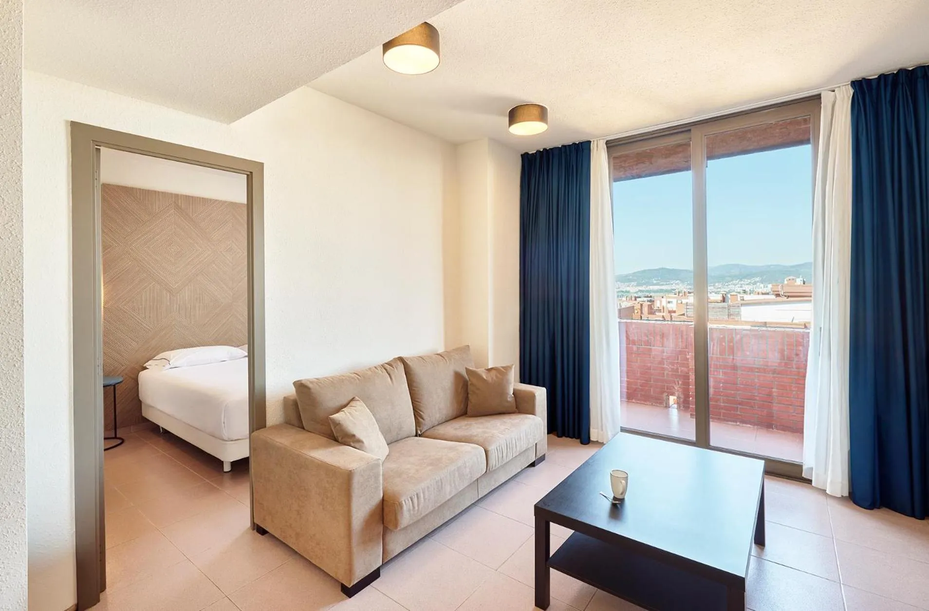 Balcony/Terrace, Bed in Hesperia Sant Joan