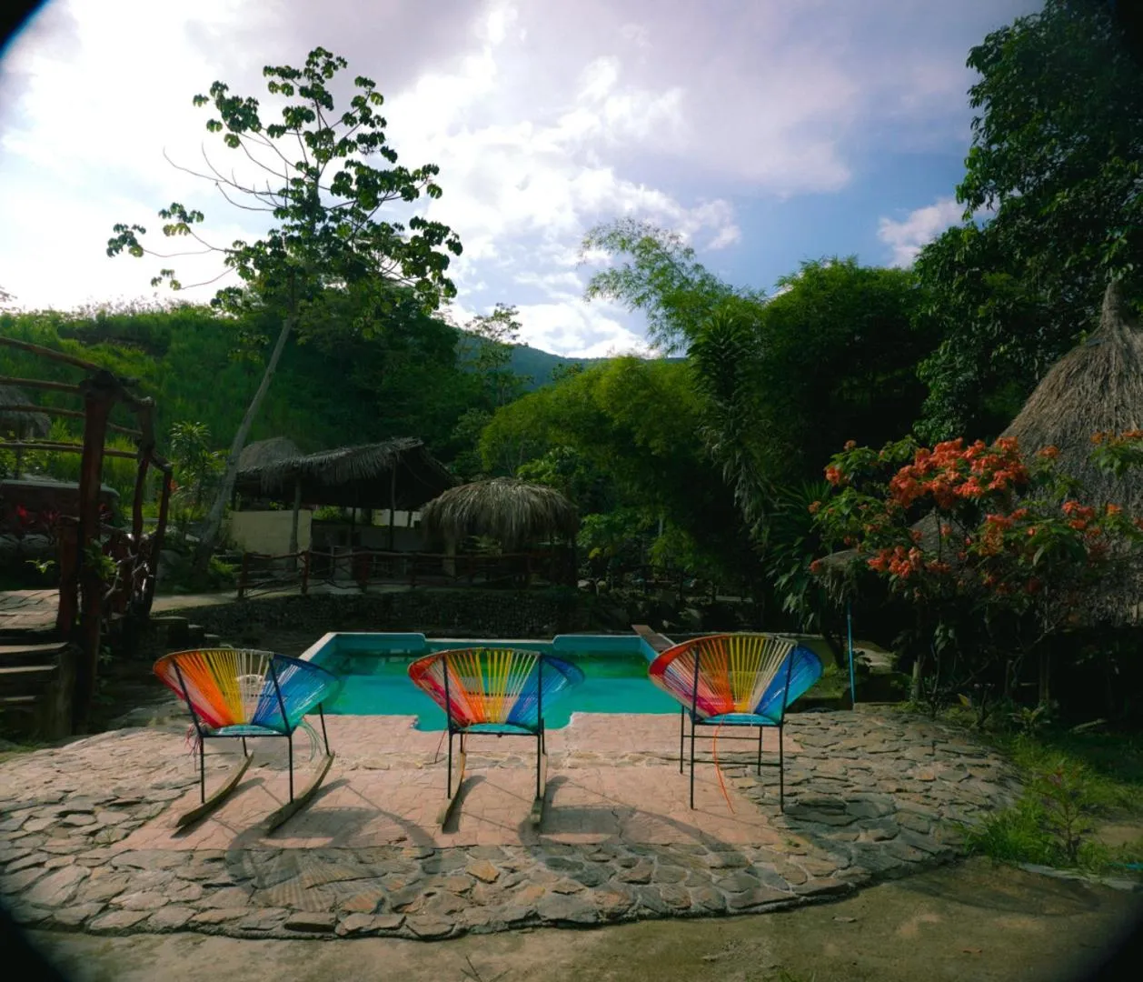 Swimming pool in Tawaca Ecohotel