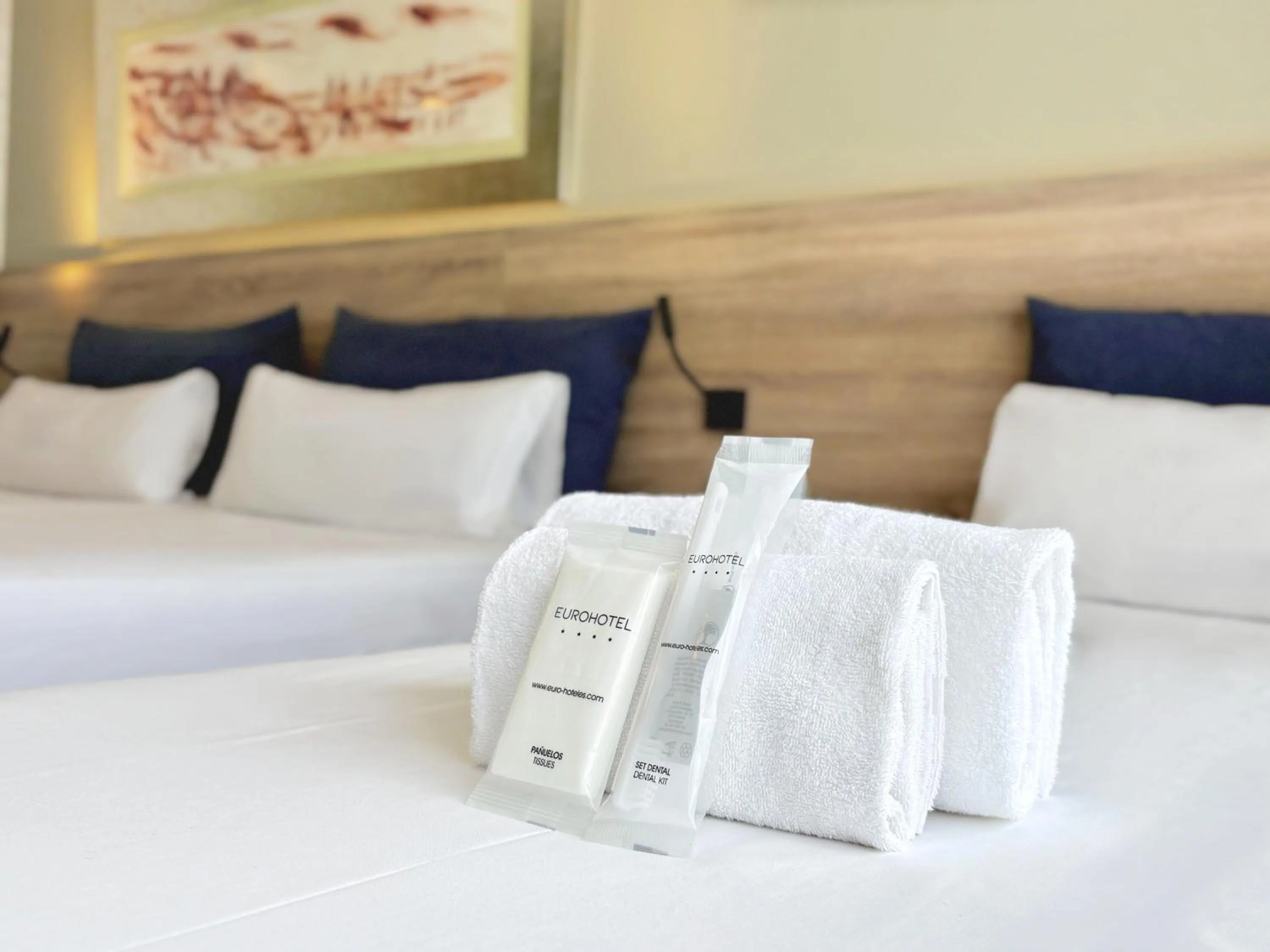 Bed in Eurohotel Barcelona Granvia Fira