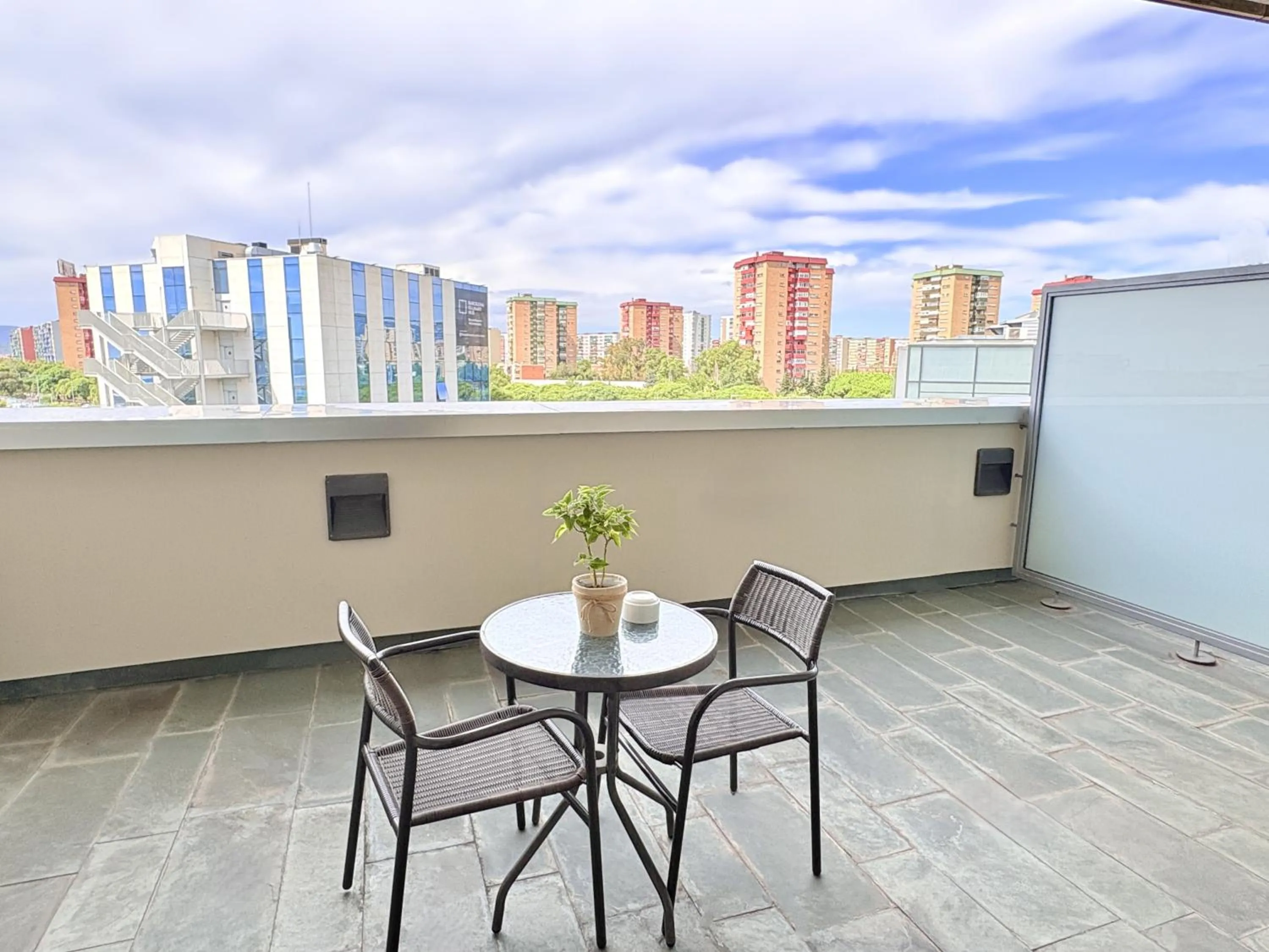 Balcony/Terrace in Eurohotel Barcelona Granvia Fira