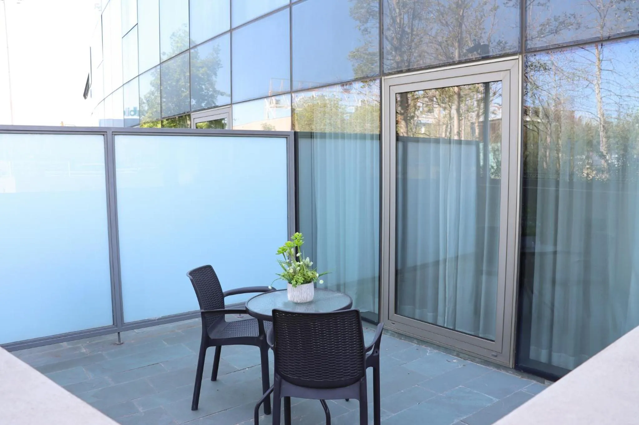 Balcony/Terrace in Eurohotel Barcelona Granvia Fira