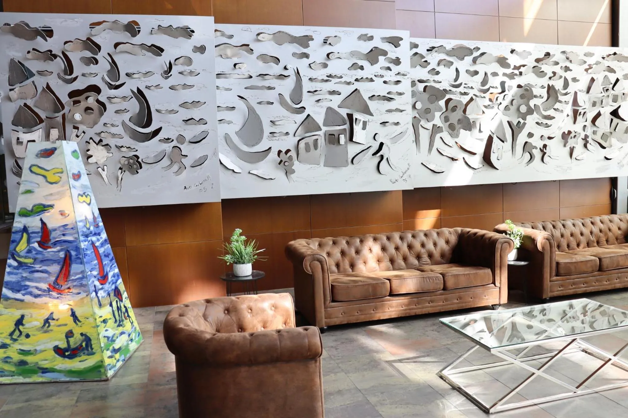 Seating area in Eurohotel Barcelona Granvia Fira