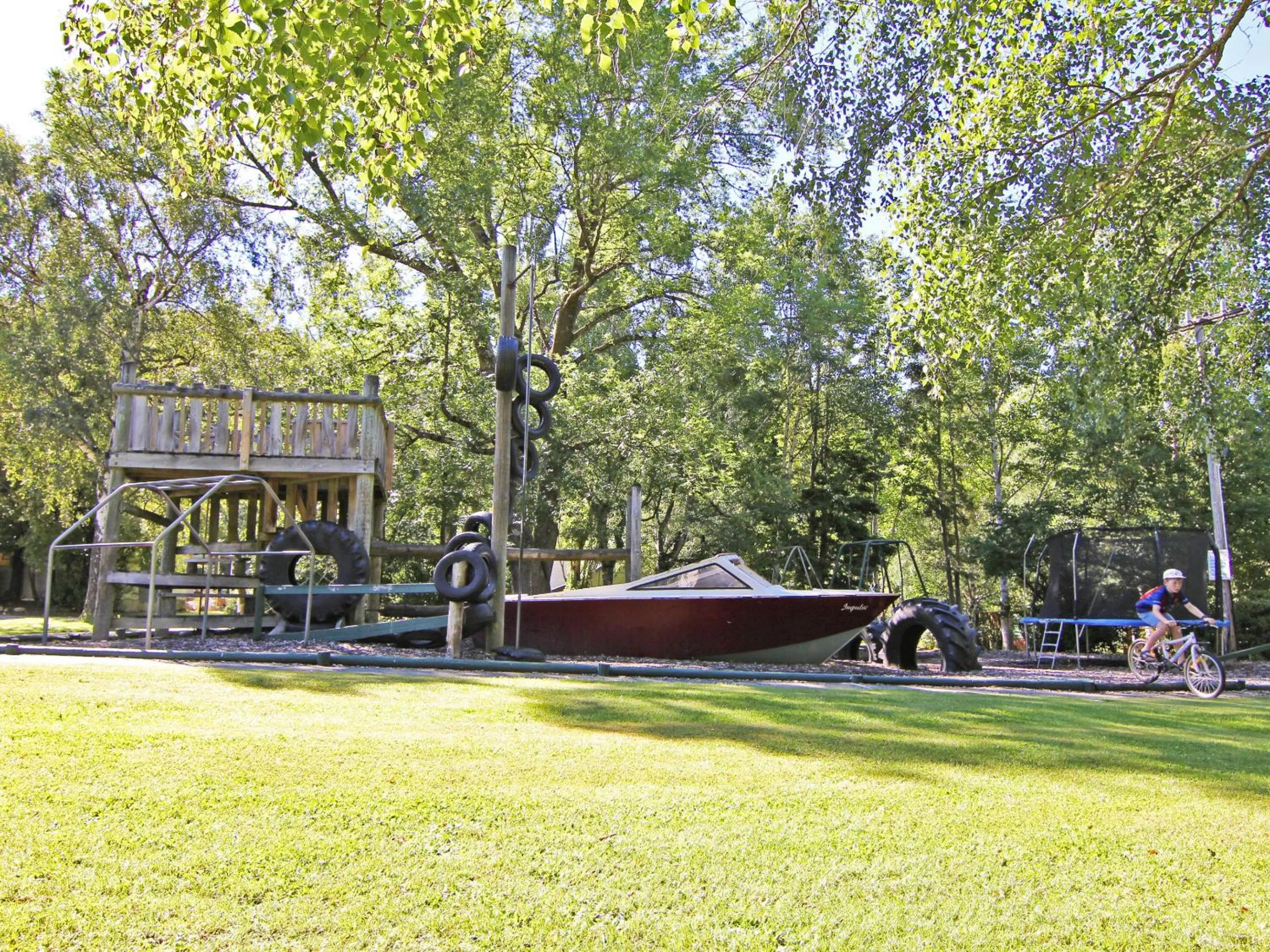 Children play ground in Alpine Adventure Holiday Park
