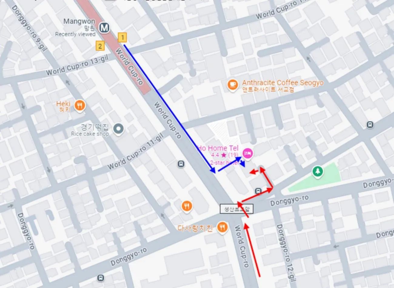 Location in Ho Home Tel