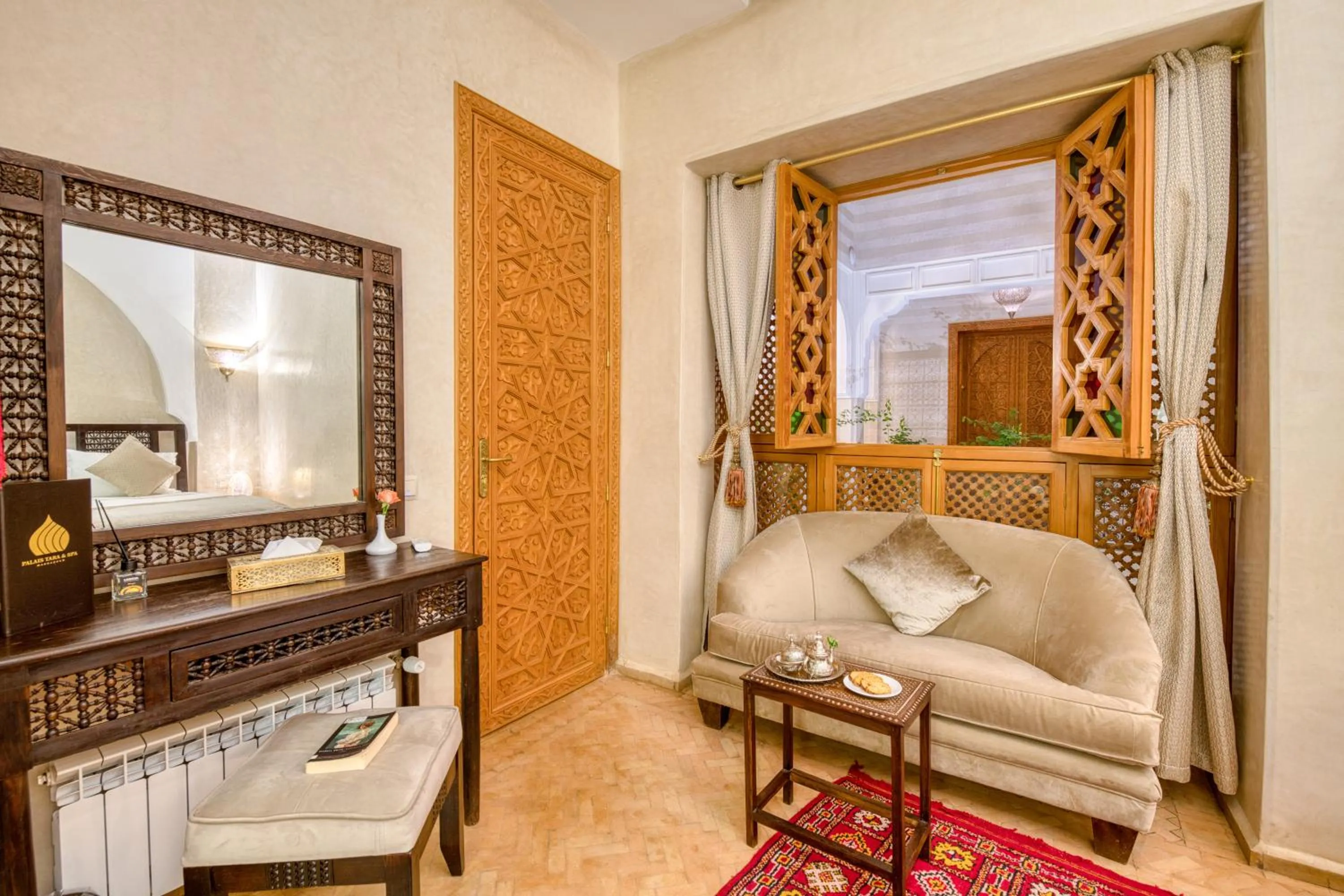 Seating area in Palais Tara & Spa