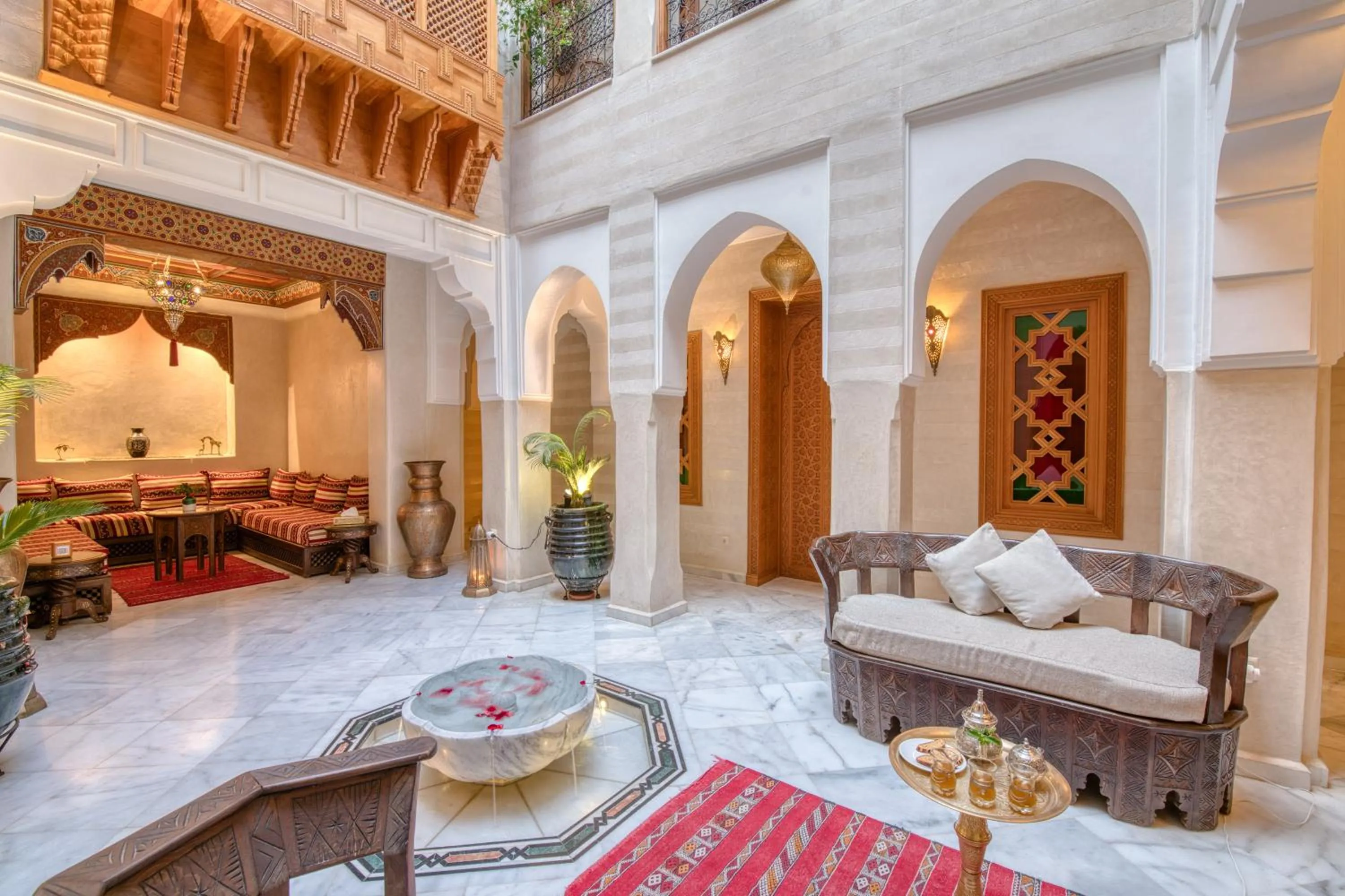 Seating area in Palais Tara & Spa