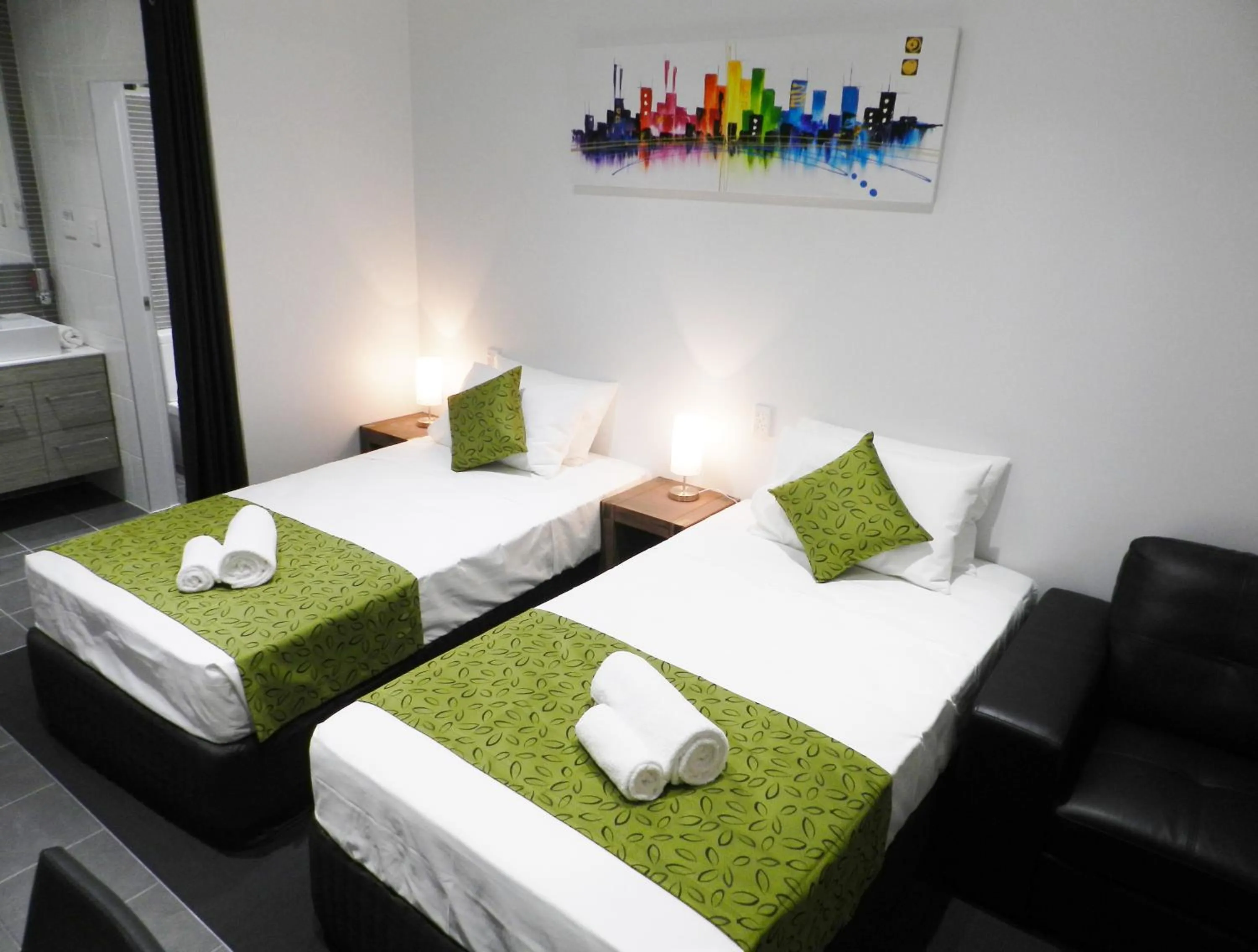 Bed in Copper City Motel