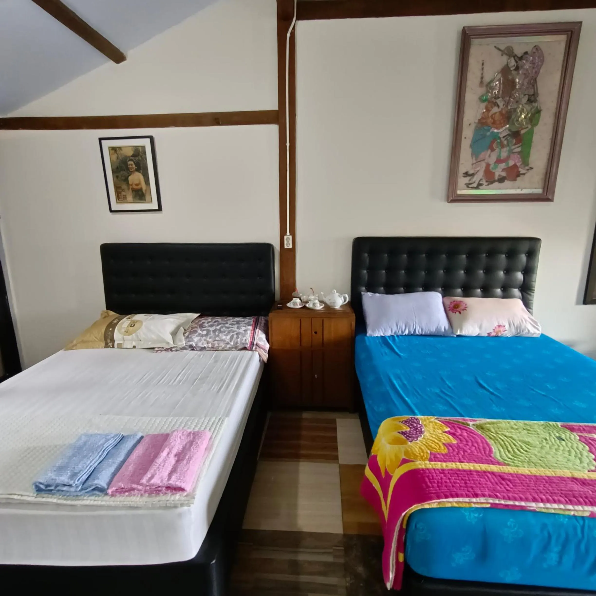 Bed in Omah Singo Stay & Resto Yogyakarta