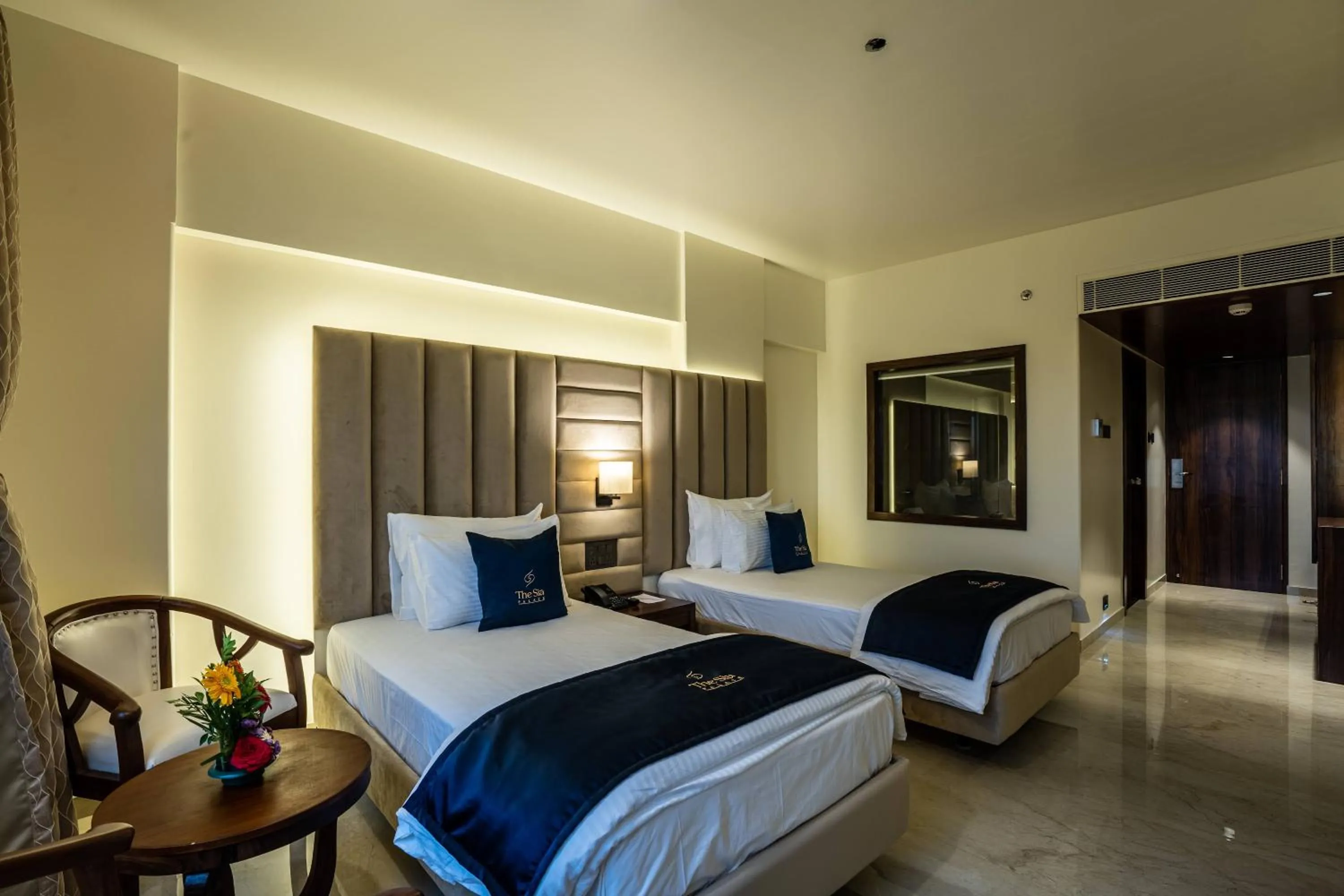 Bed in Mastiff Grand The Sia Palace Suites & Banquets, Khopoli, Near Imagica