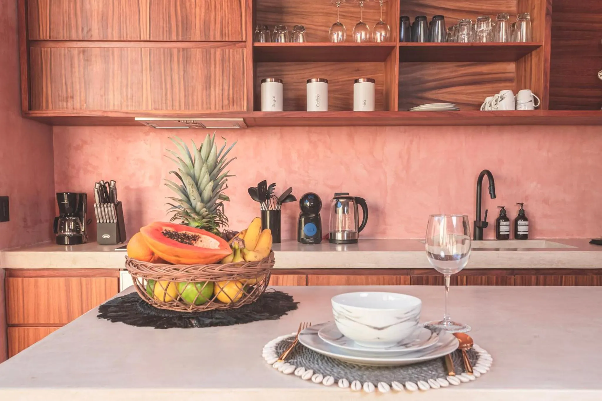 Kitchen or kitchenette in Entorno Tulum - Luxury Villas