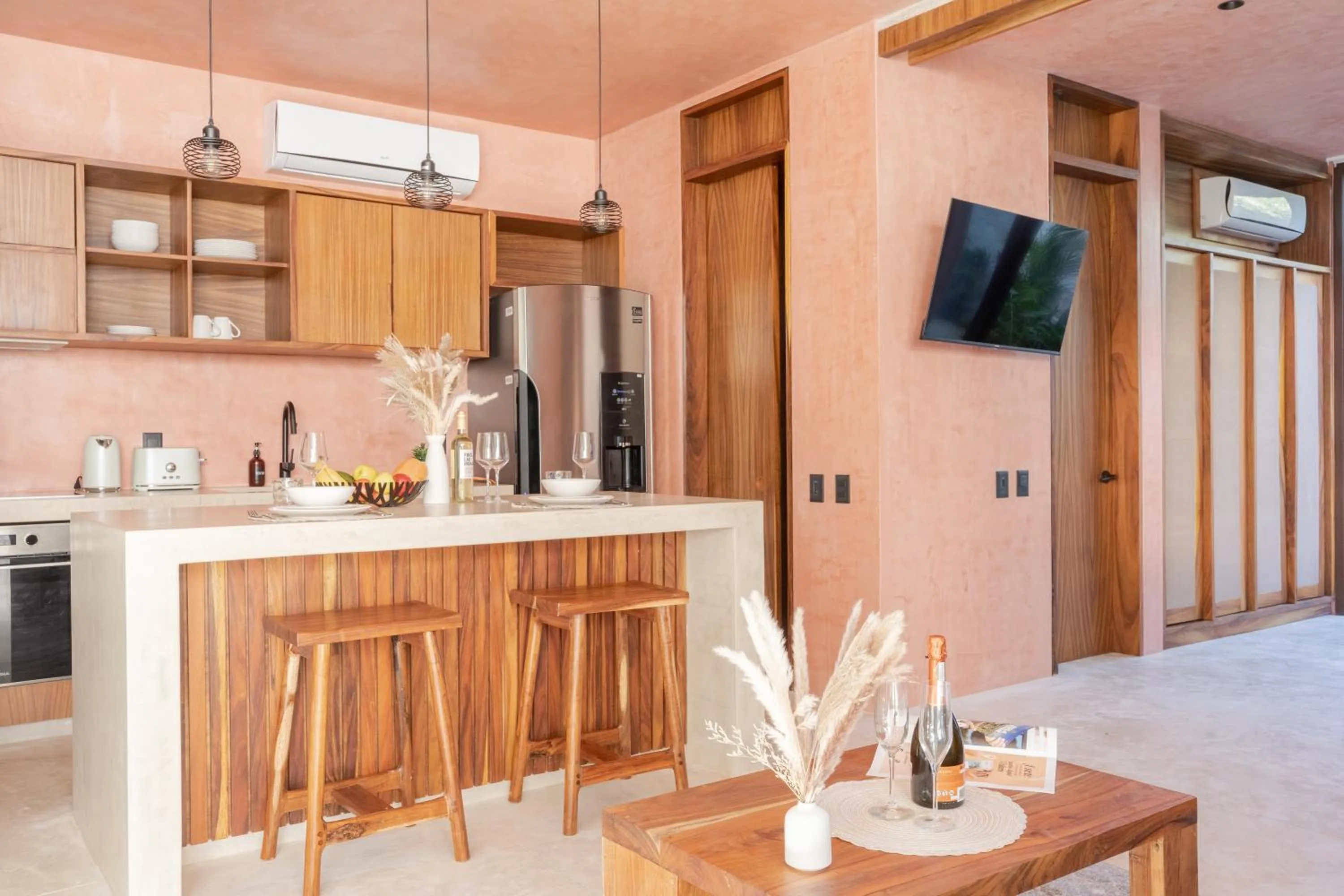 Kitchen or kitchenette in Entorno Tulum - Luxury Villas
