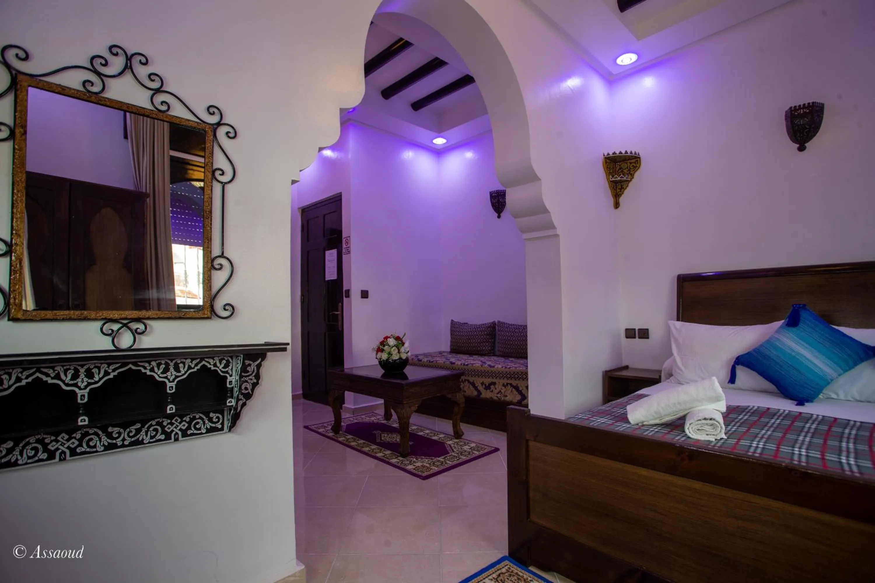 Living room, Bed in Maison d'hôtes Afassi