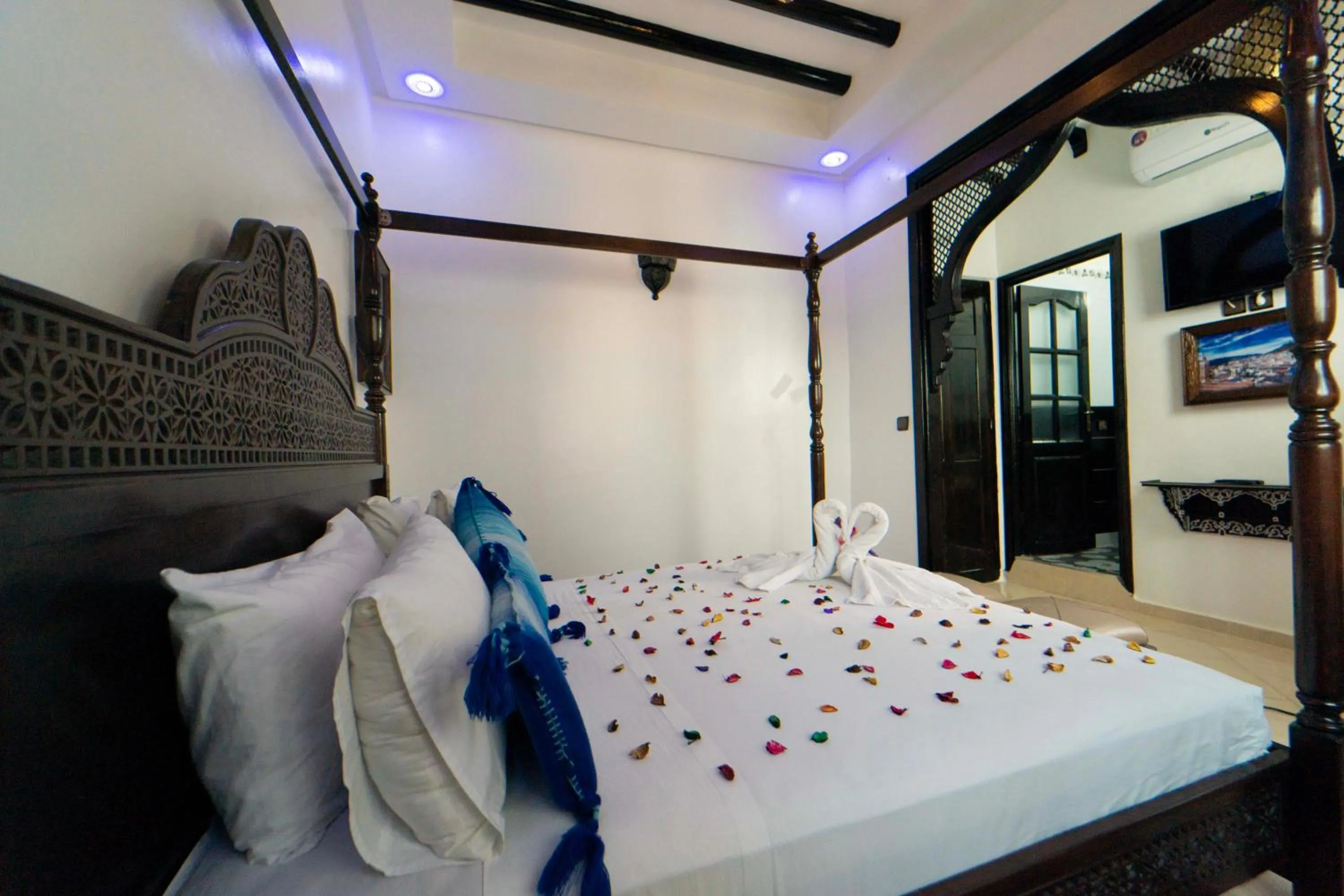 Bed in Maison d'hôtes Afassi