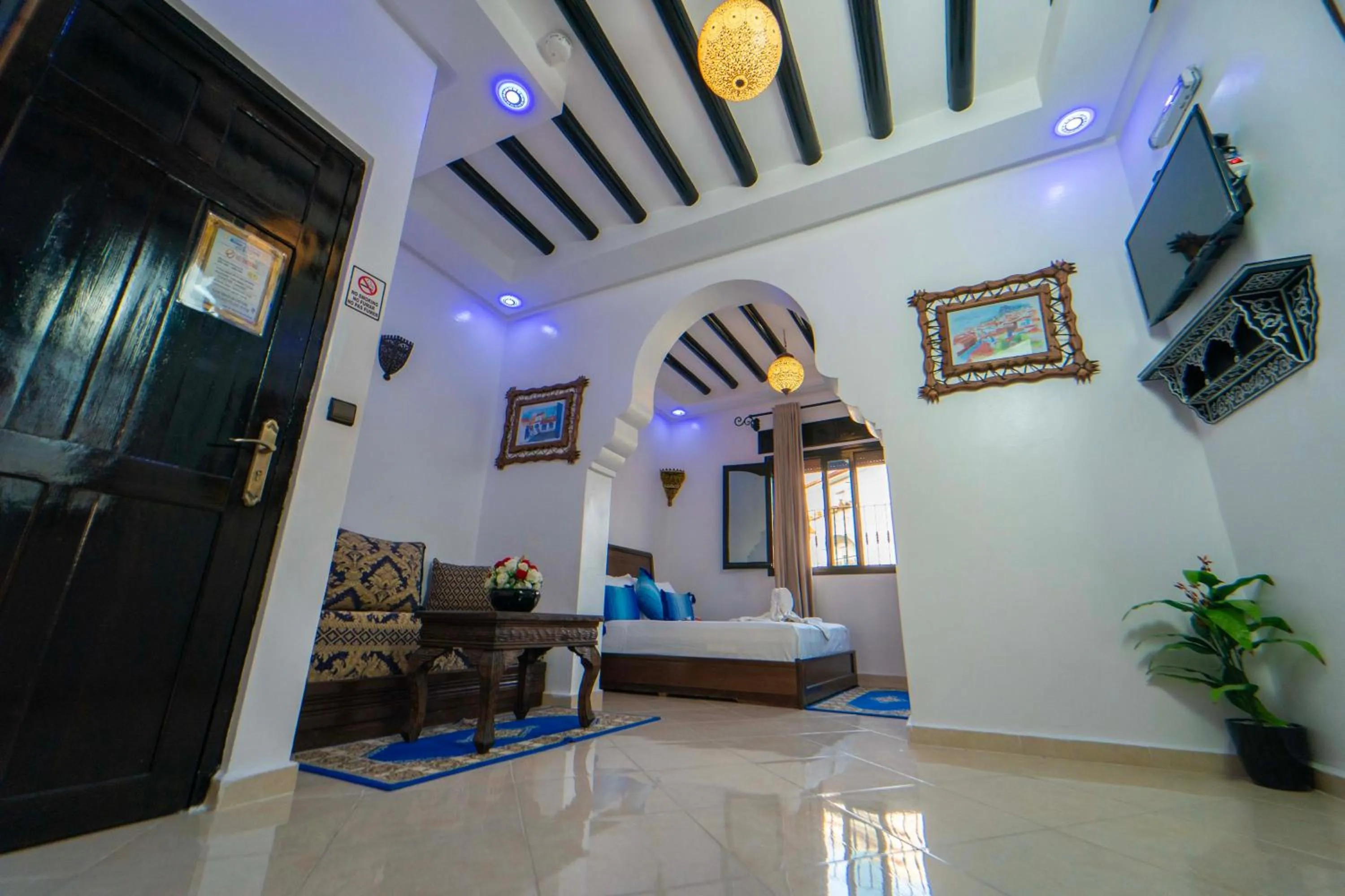 Bed in Maison d'hôtes Afassi