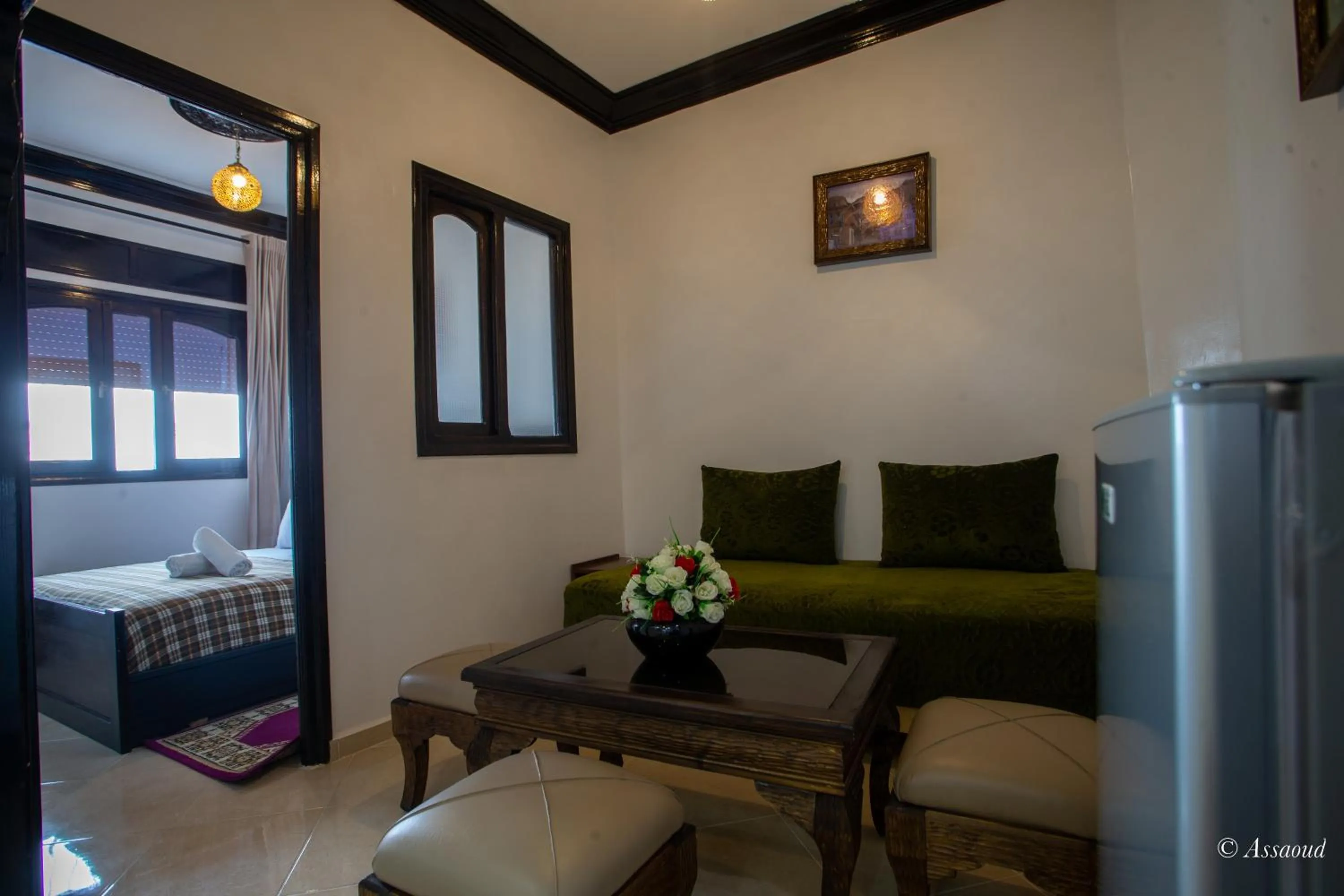 Bed in Maison d'hôtes Afassi