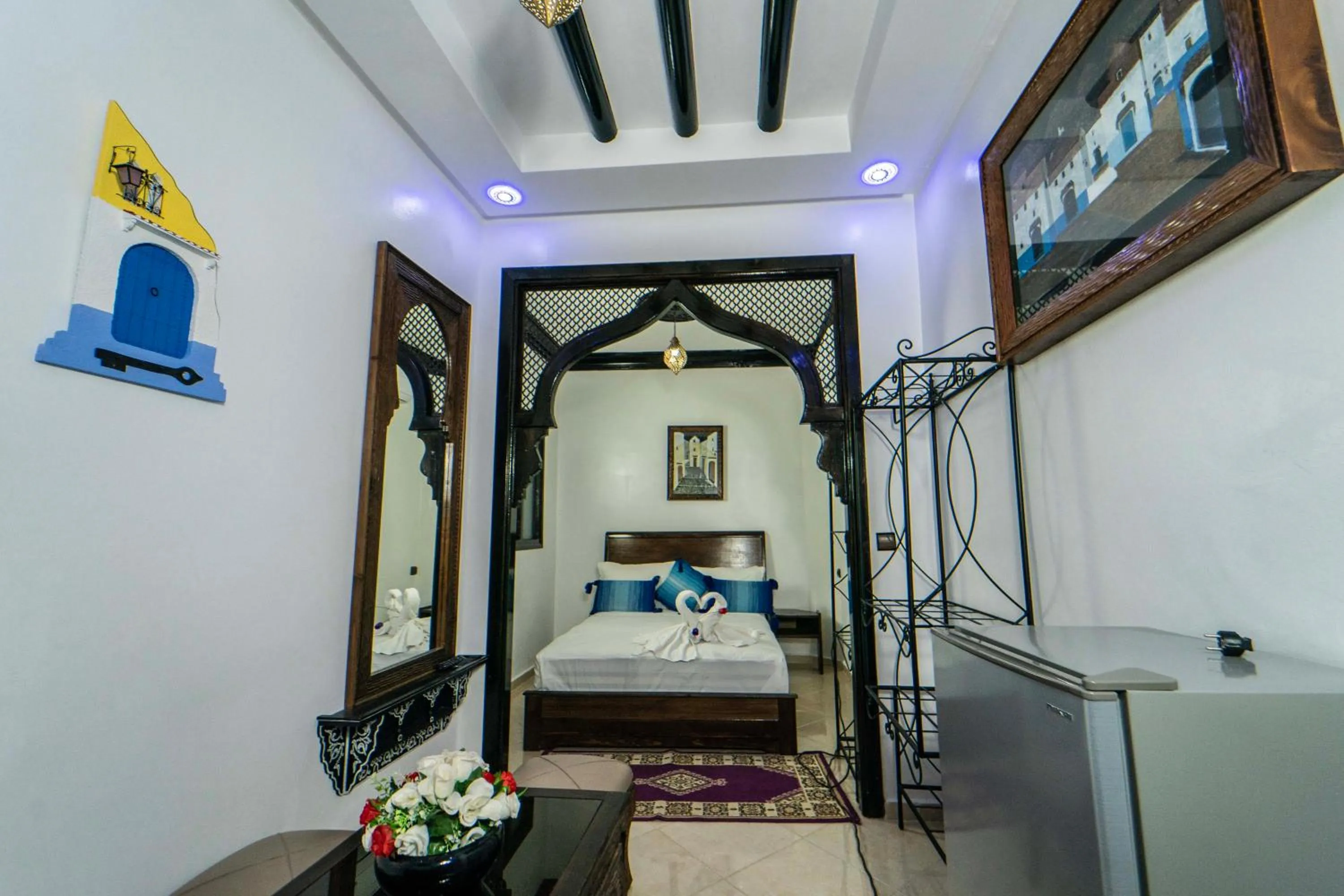 Bed in Maison d'hôtes Afassi