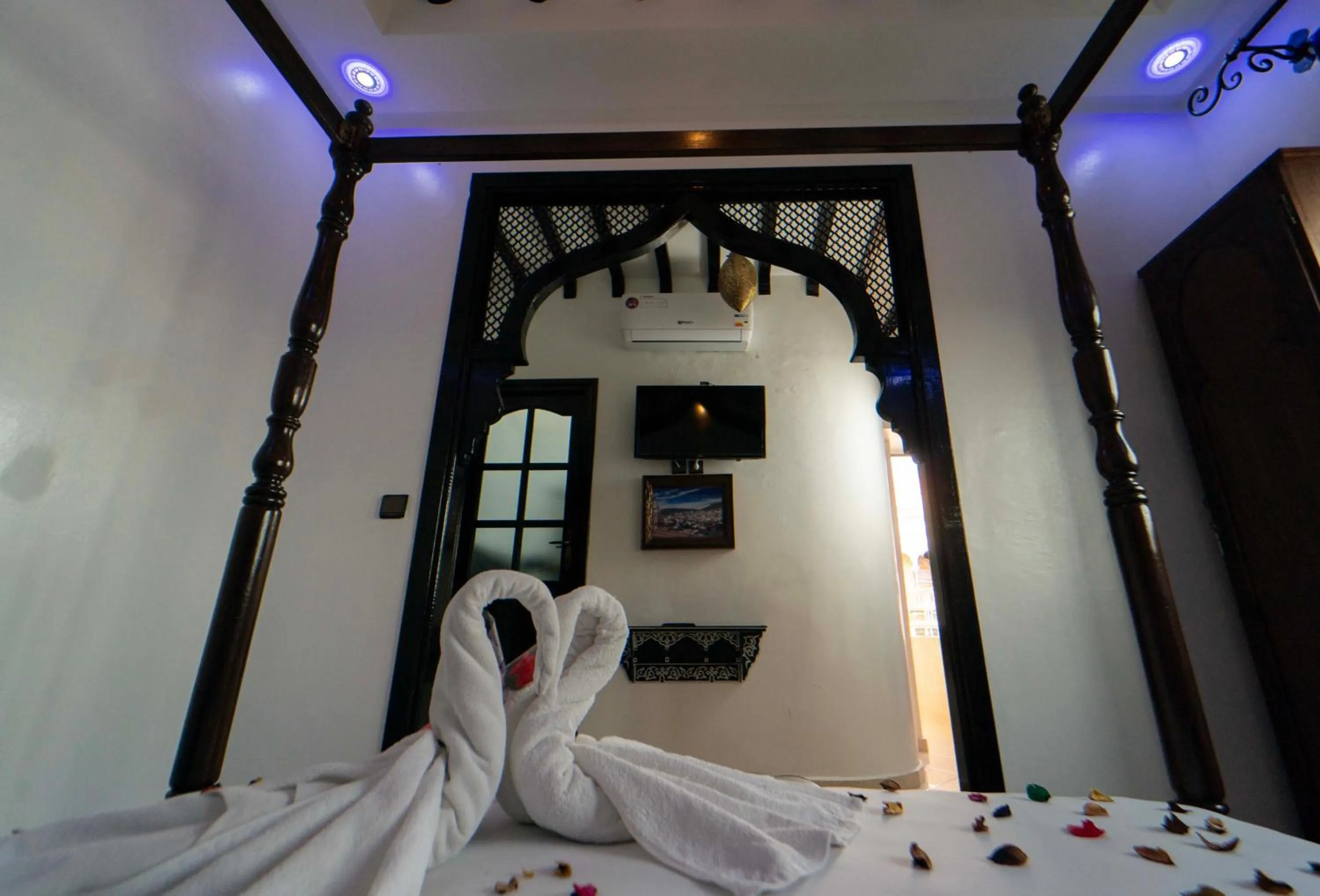 Bed in Maison d'hôtes Afassi