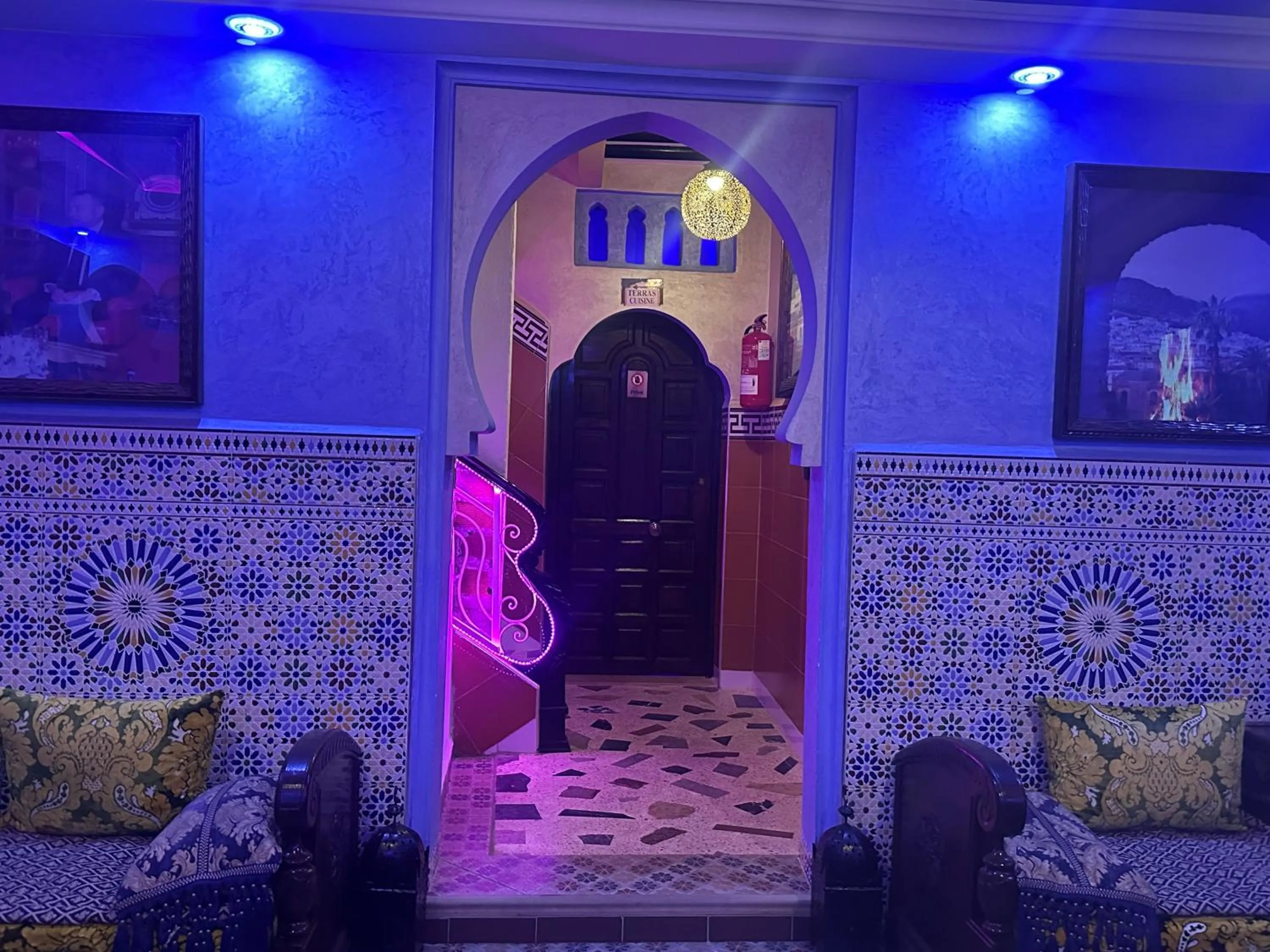 Seating area in Maison d'hôtes Afassi