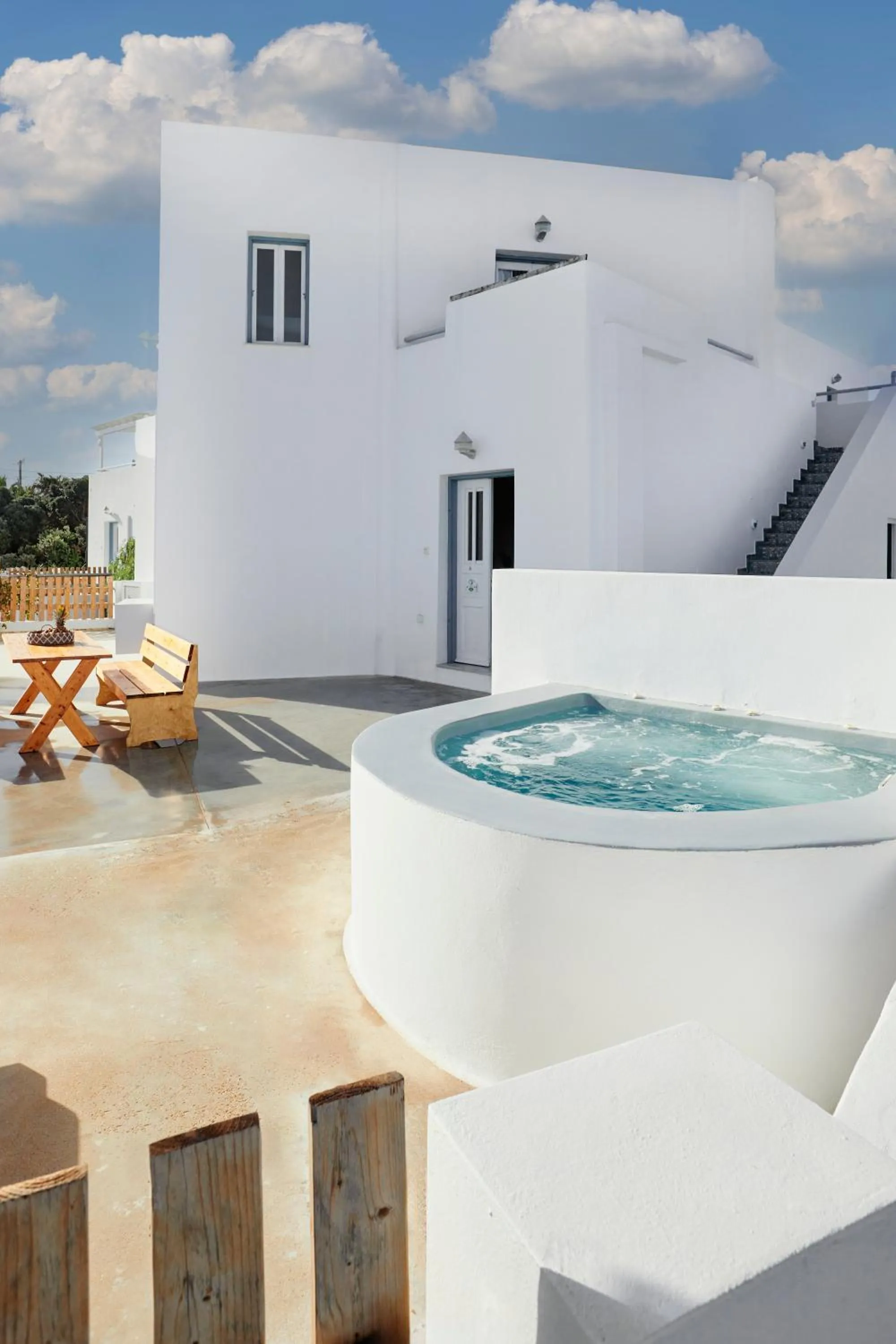 Hot Tub in Athiri Santorini Hotel