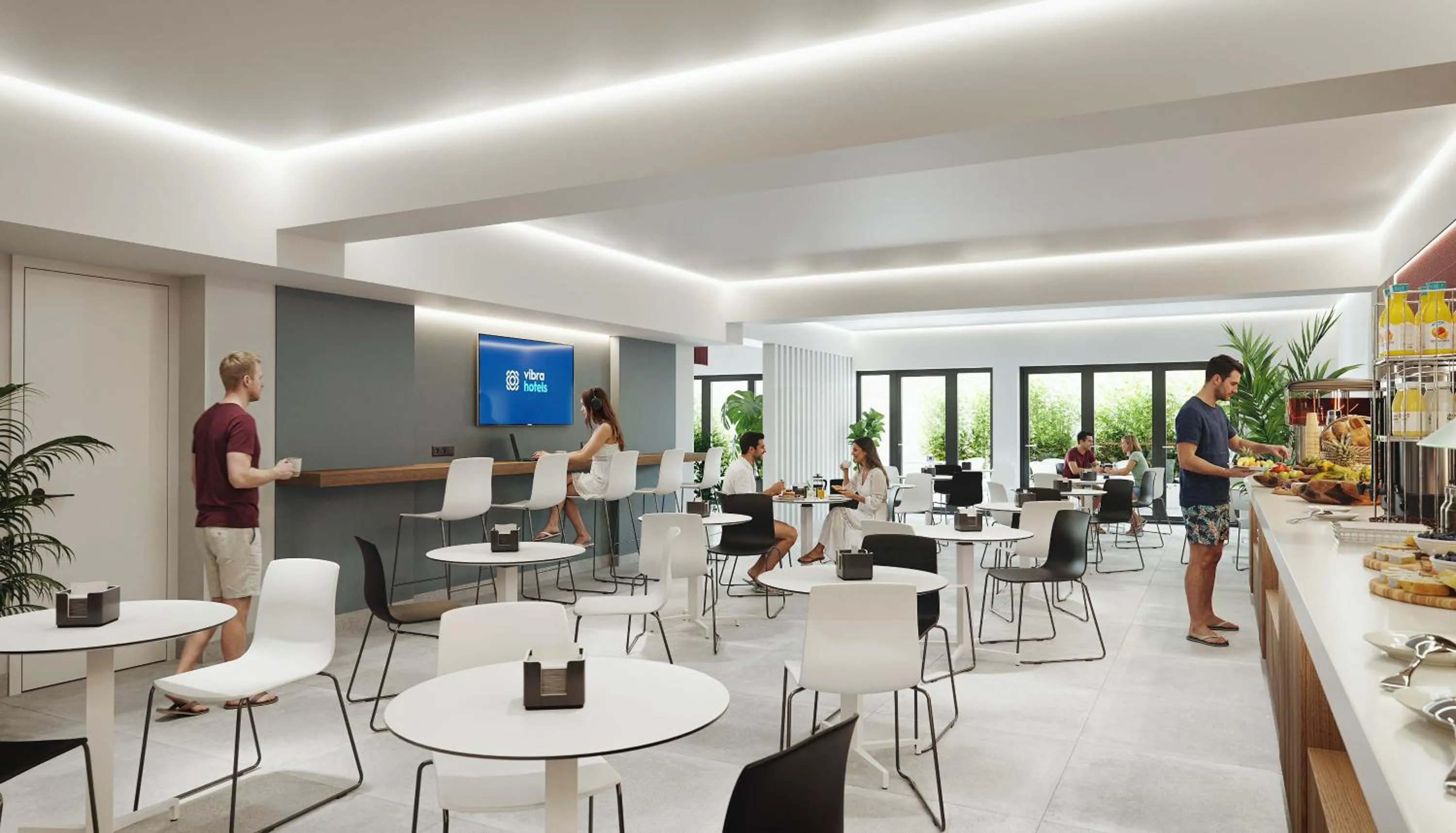 Restaurant/places to eat in Hotel Vibra Vila -3SUP- New Opening 2026