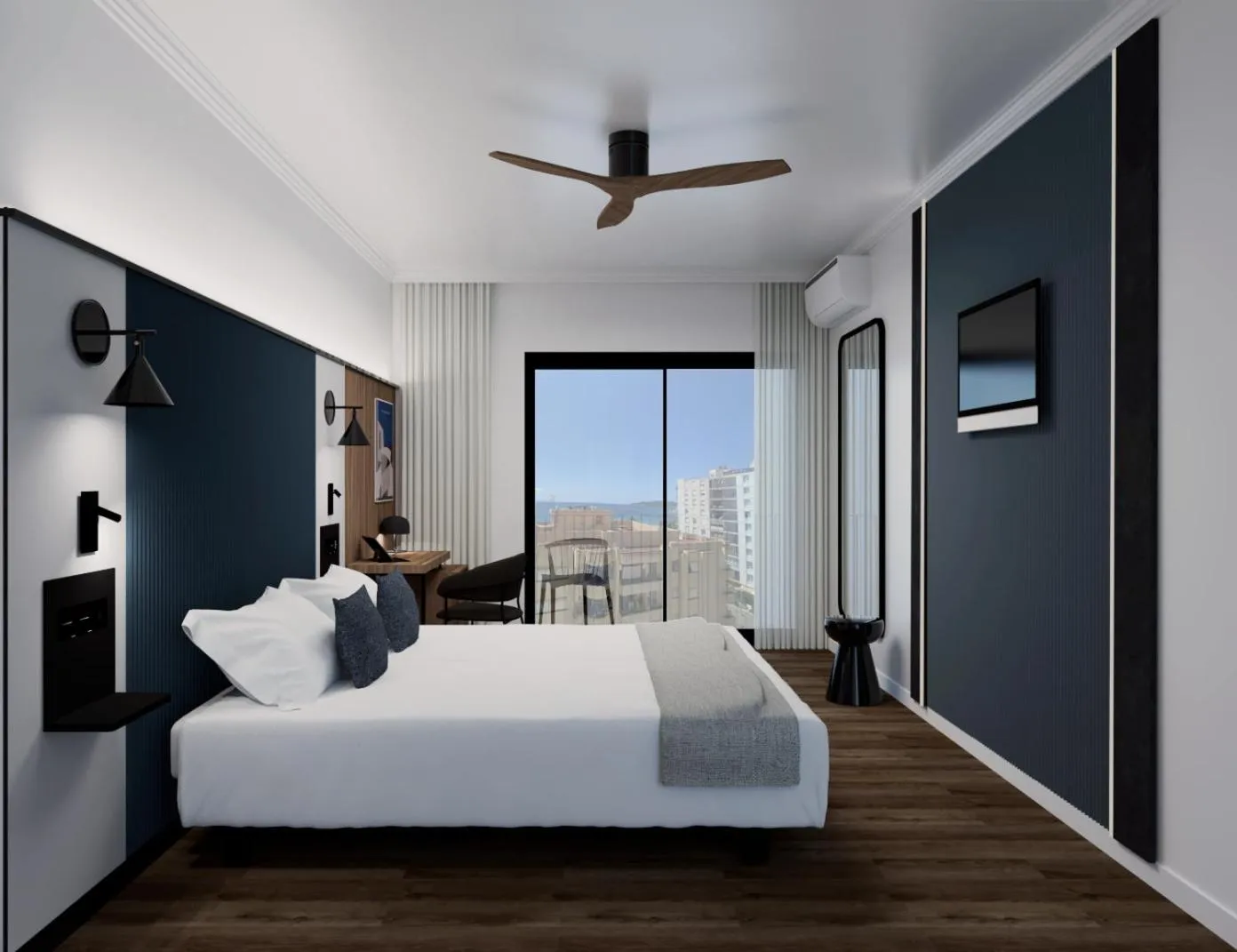 Bedroom, Bed in Hotel Vibra Vila