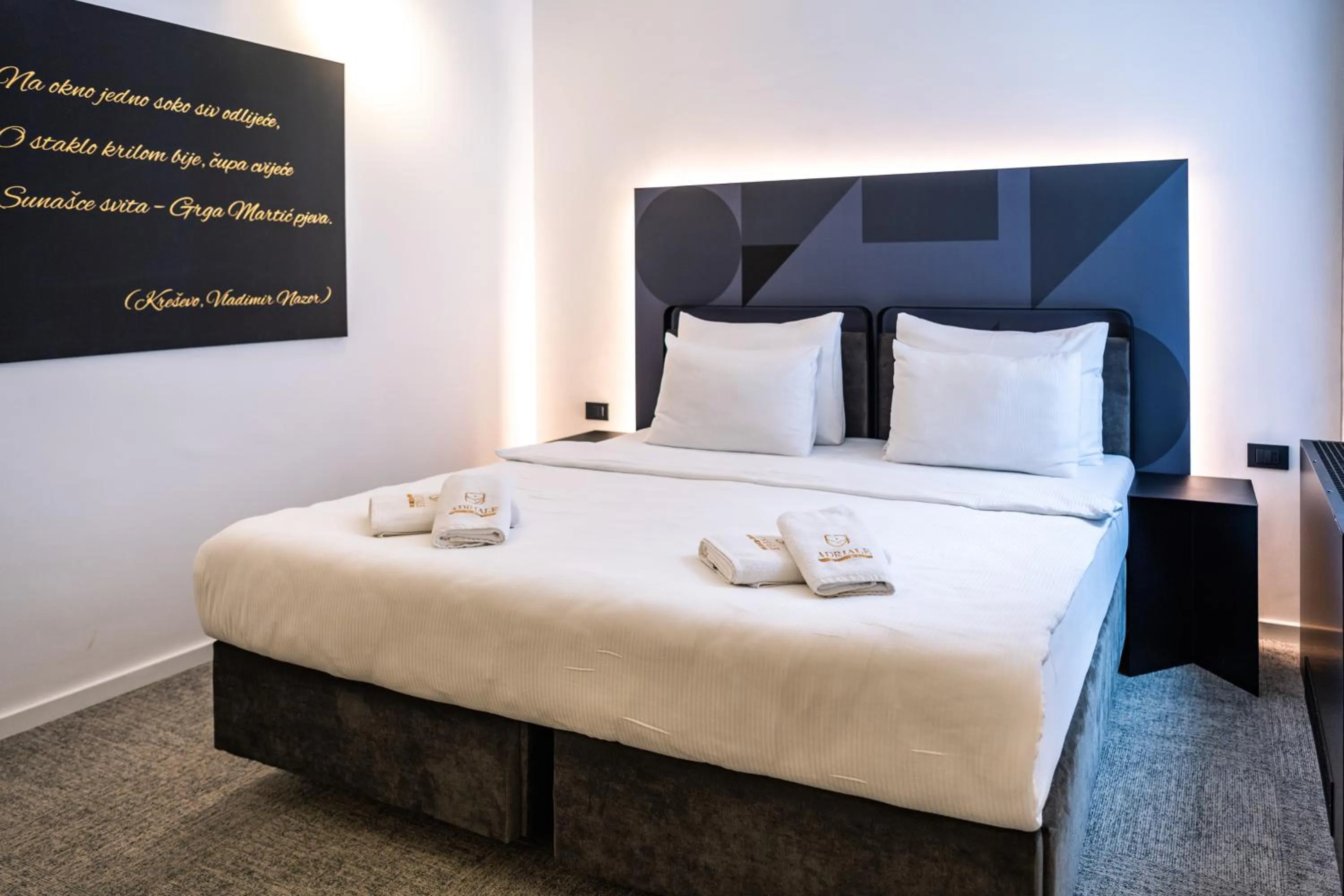 Bed in Hotel Adriale