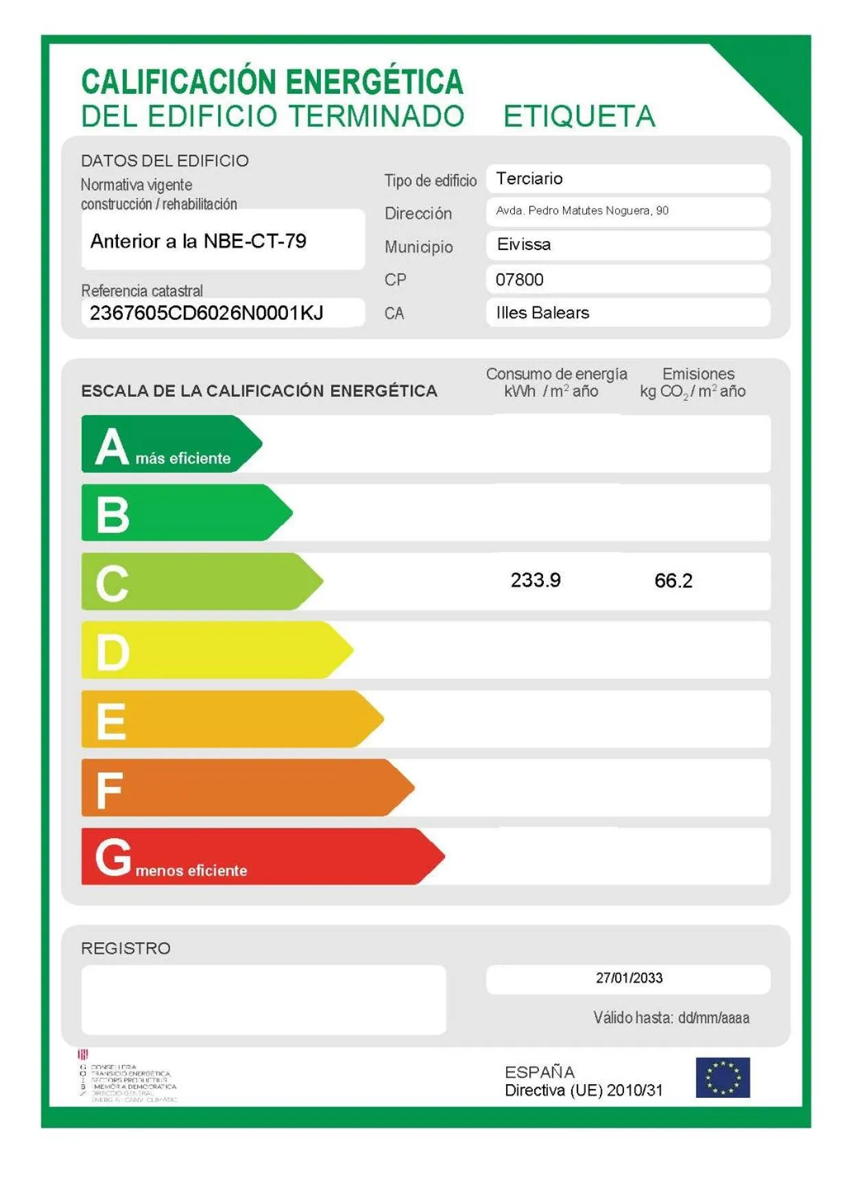Certificate/Award in Hotel Vibra Mare Nostrum