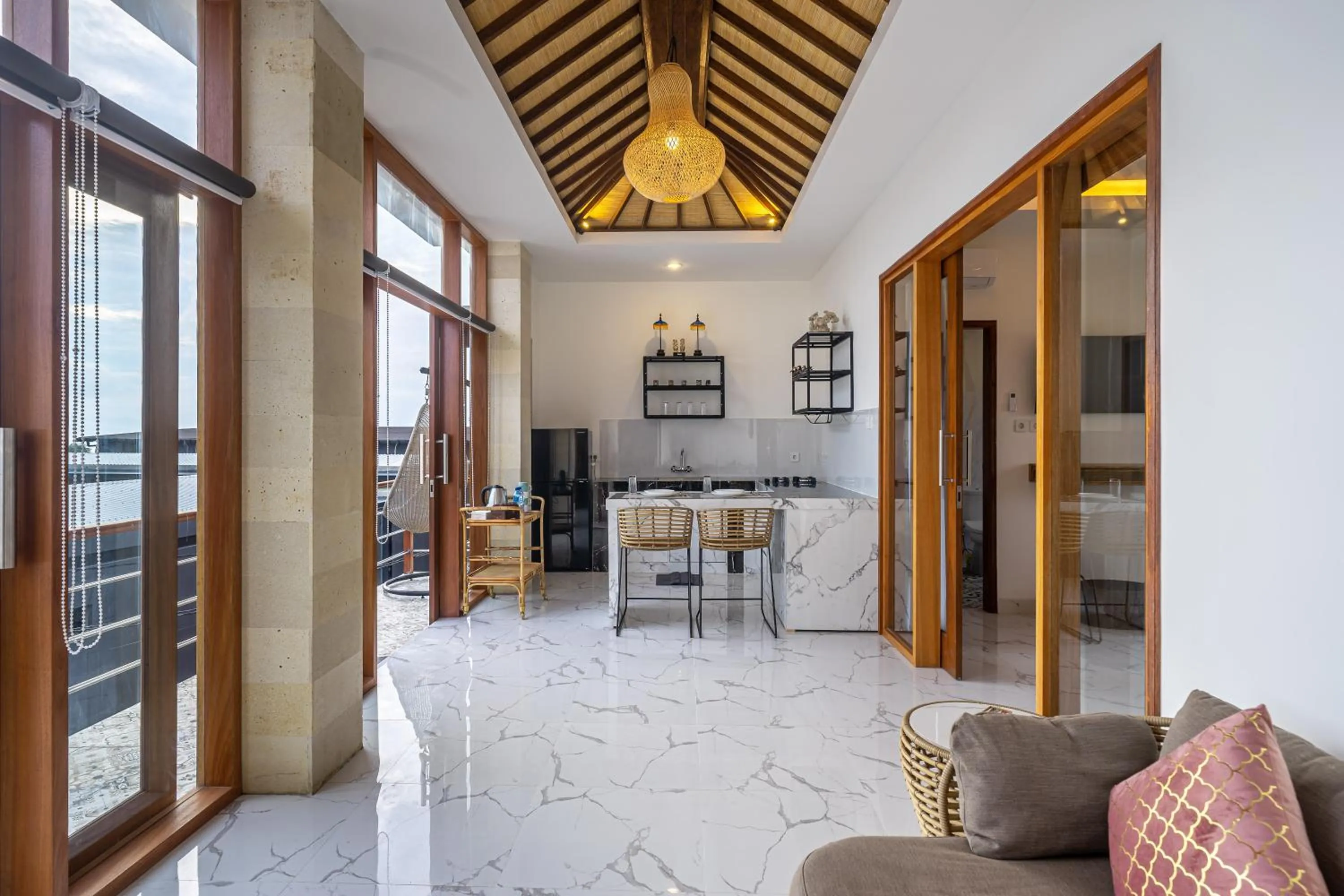 Living room in Kasmaran Bali Guest House