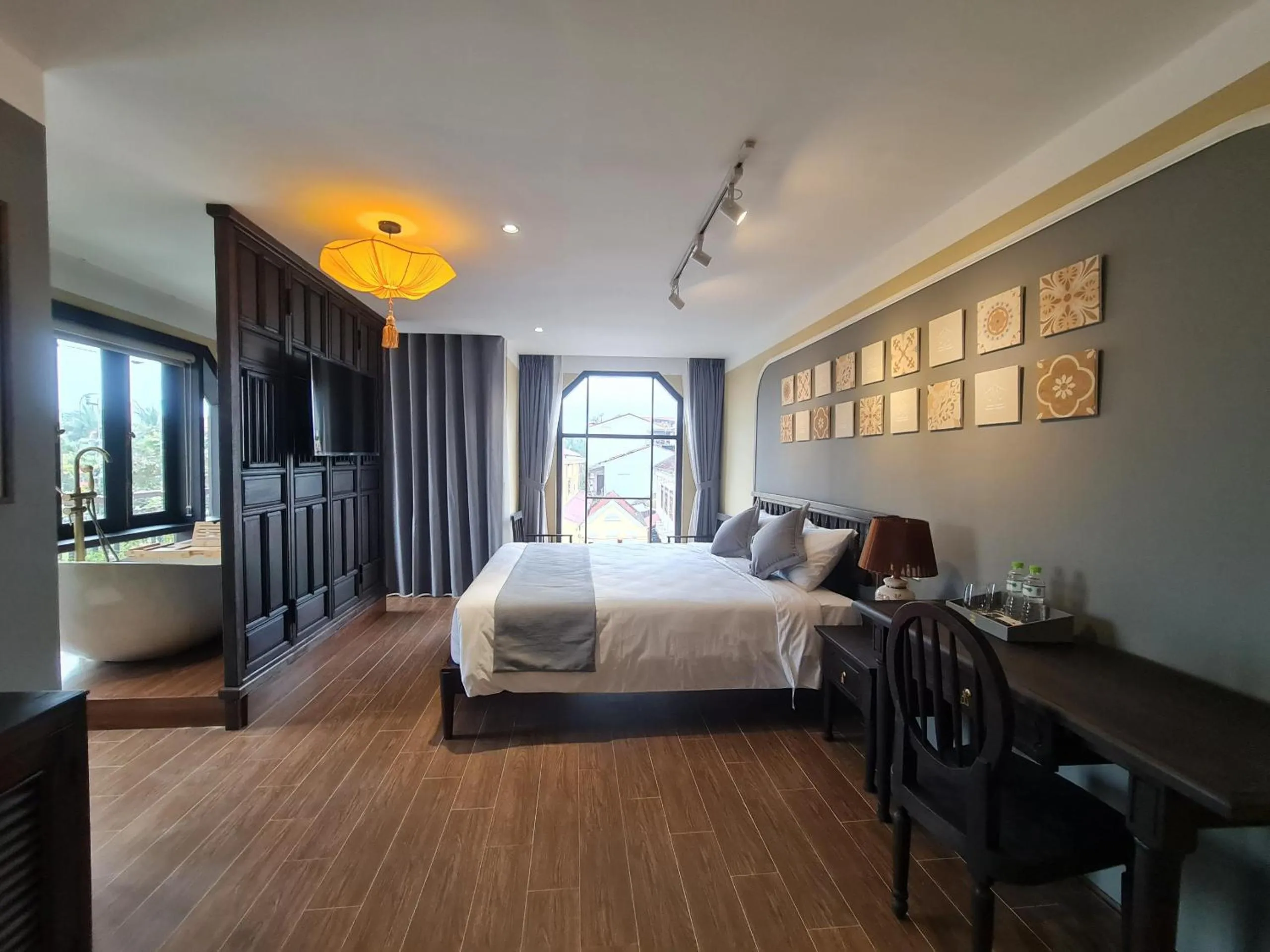 Bed in Hoianan Boutique Hotel