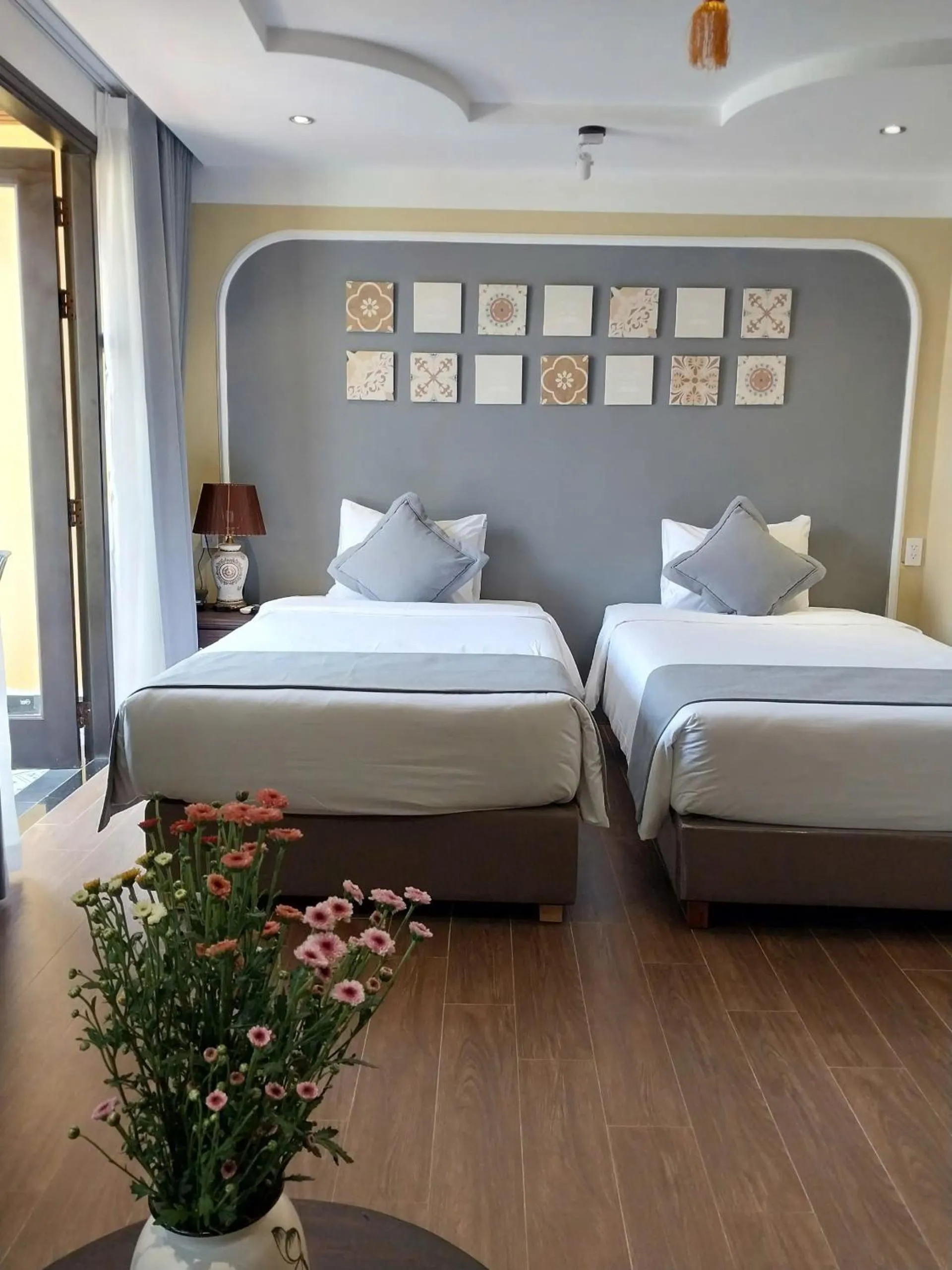 Bed in Hoianan Boutique Hotel