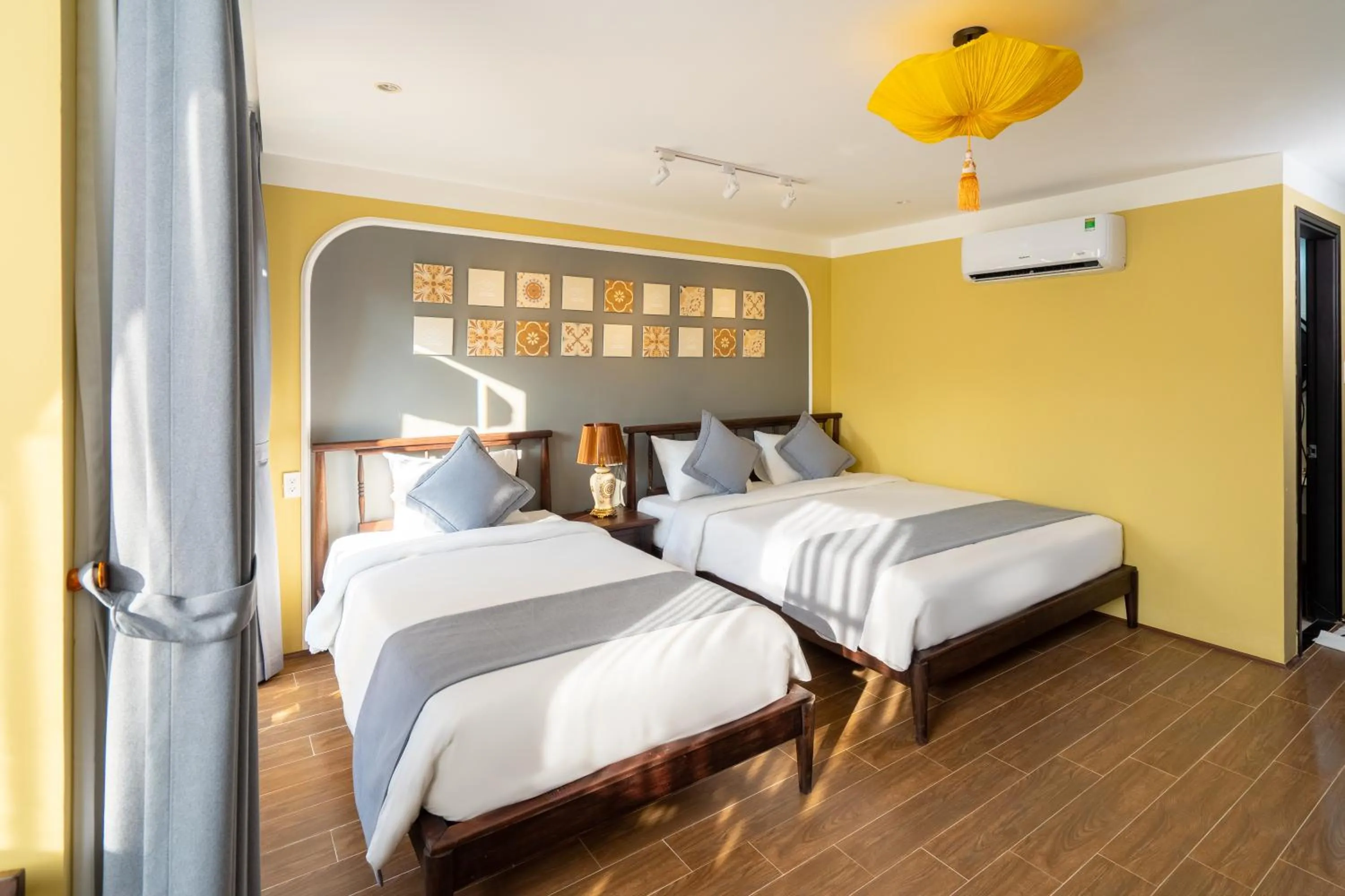 Bed in Hoianan Boutique Hotel