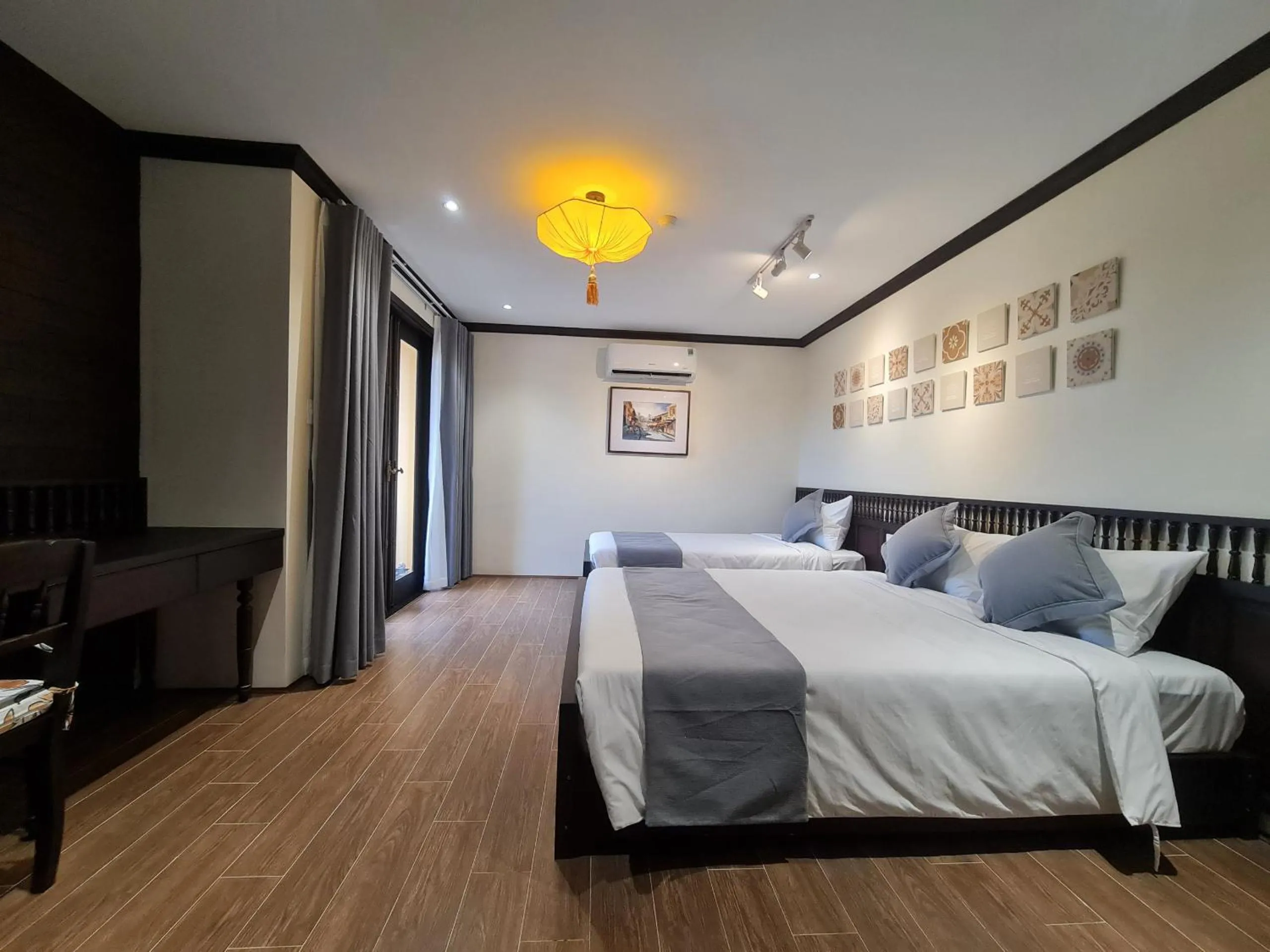 Bed in Hoianan Boutique Hotel