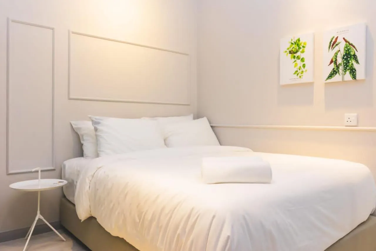 Bed in TF Sunset Ocean View Homestay - Jesselton Quay