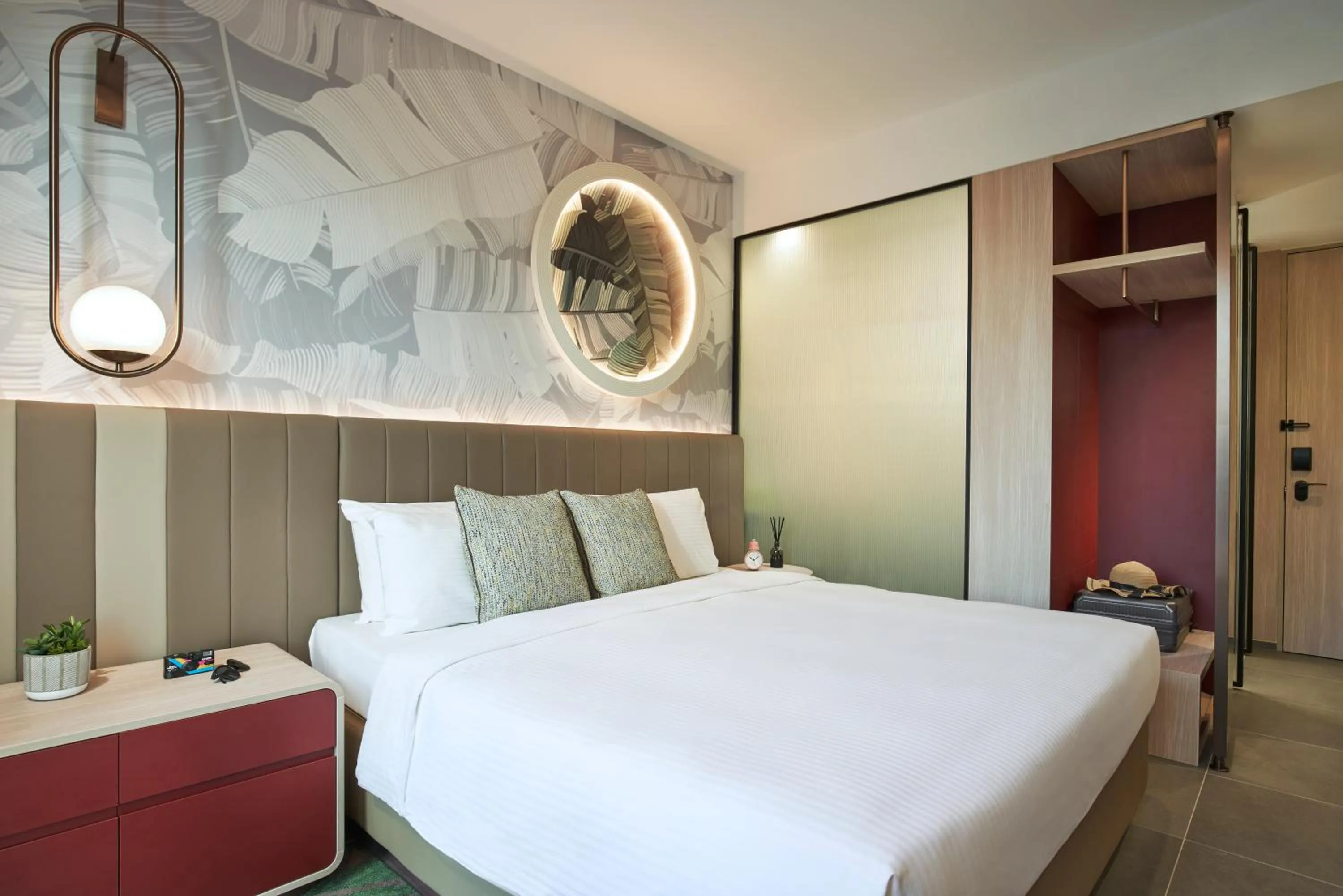 Bedroom, Bed in Citadines Connect Rochester Singapore