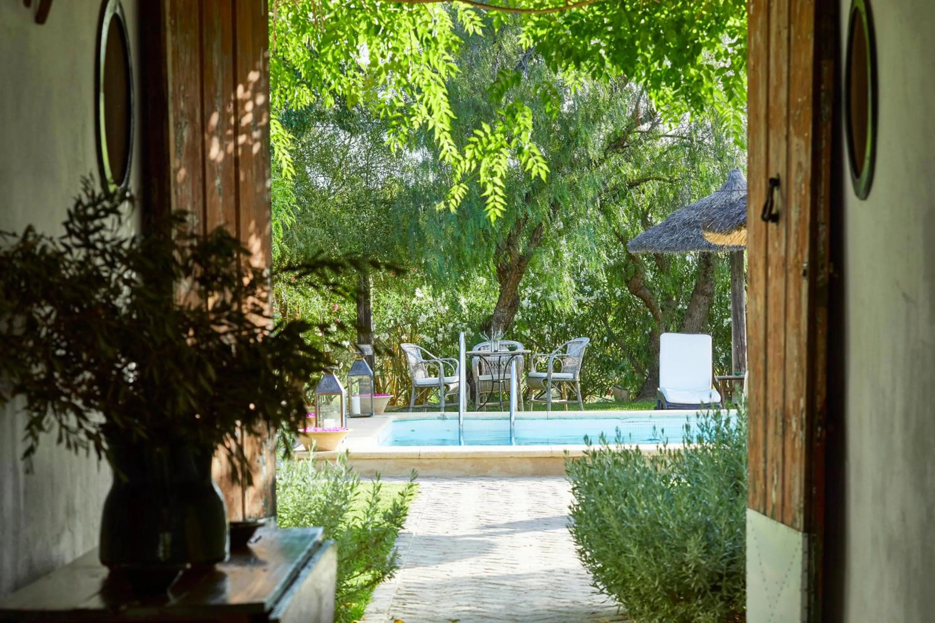 Pool view in Hacienda de San Rafael