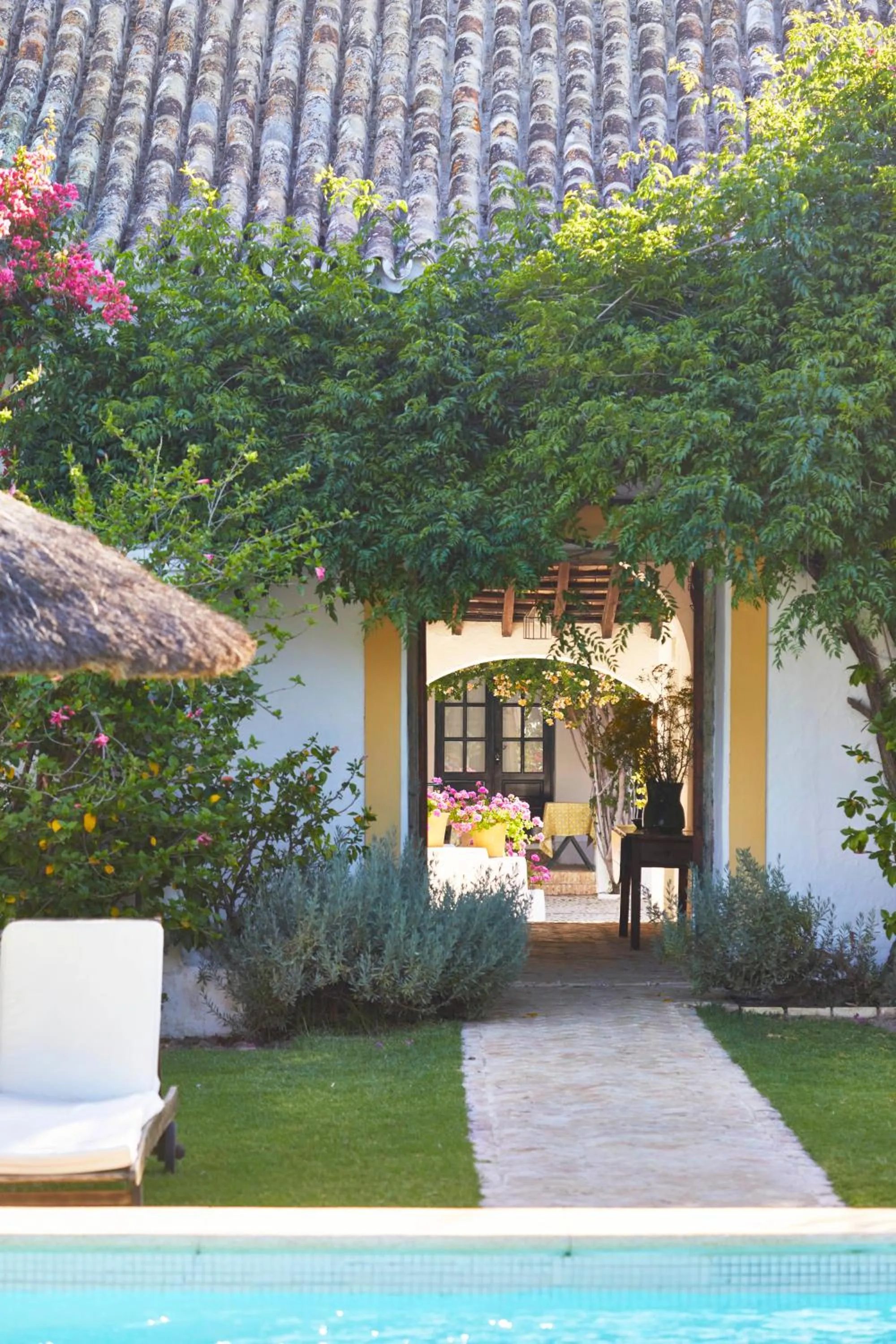 Pool view in Hacienda de San Rafael