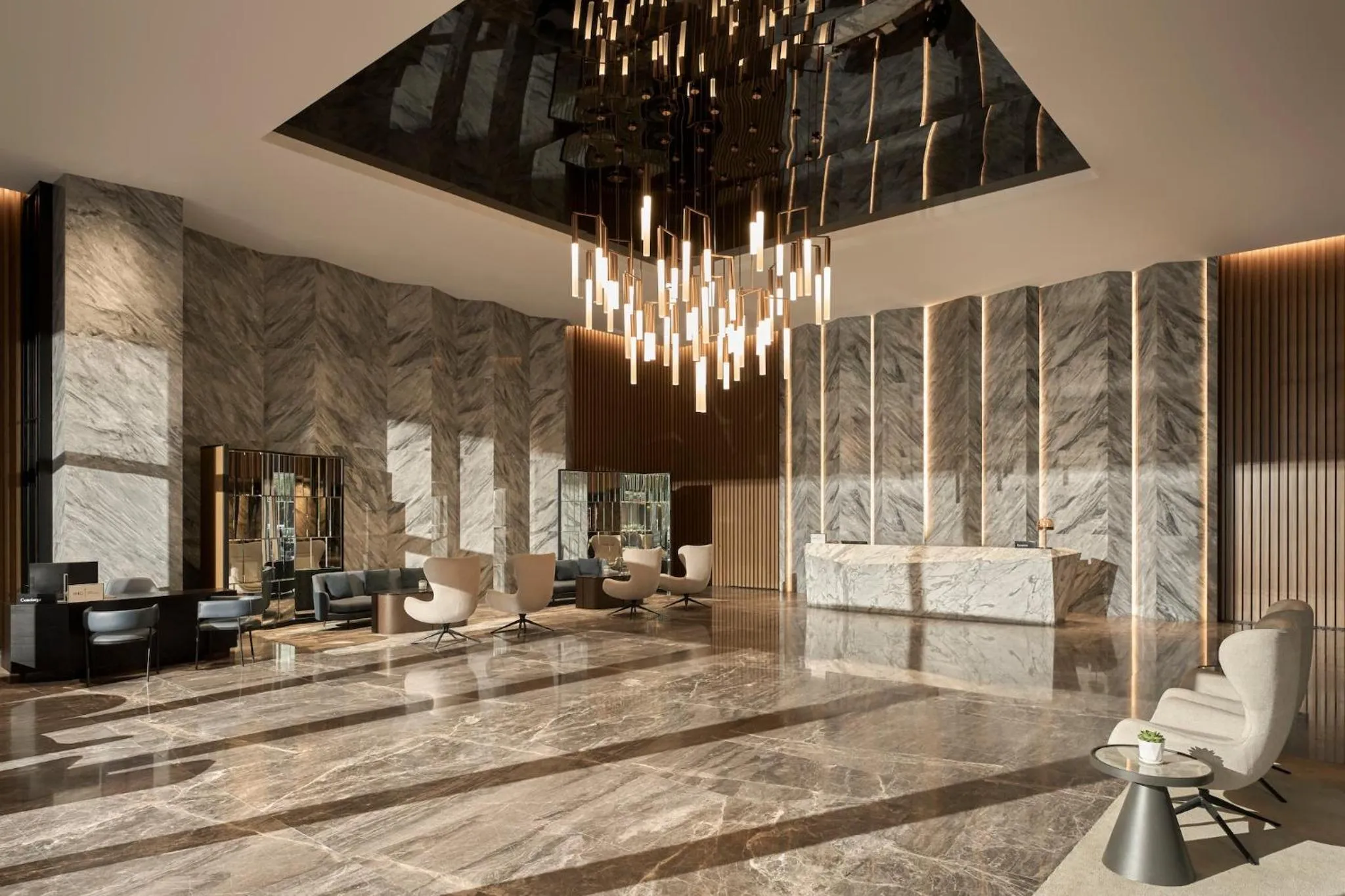 Lobby or reception in Crowne Plaza Danang City Centre by IHG