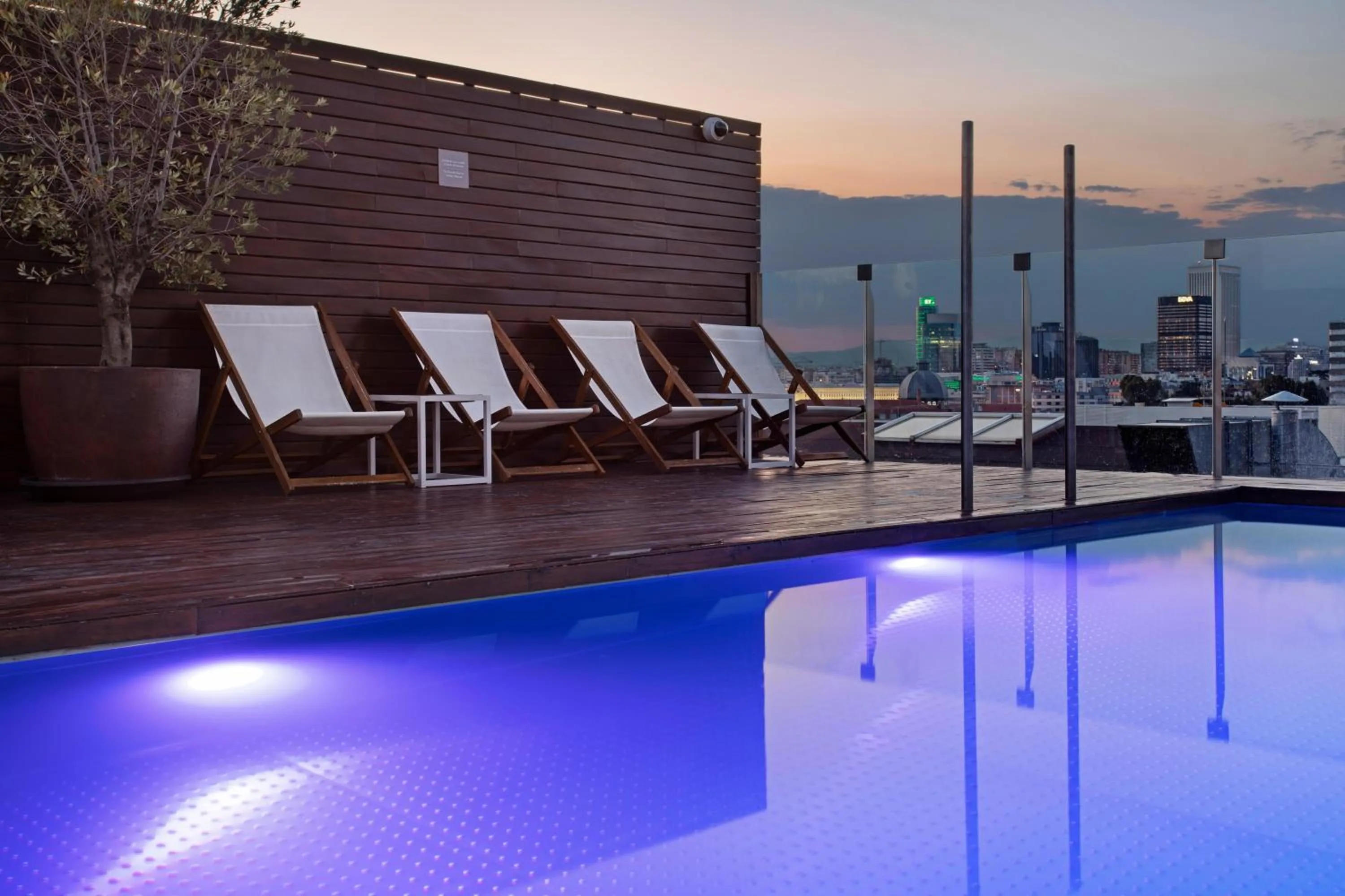 Swimming pool in Melia Madrid Serrano