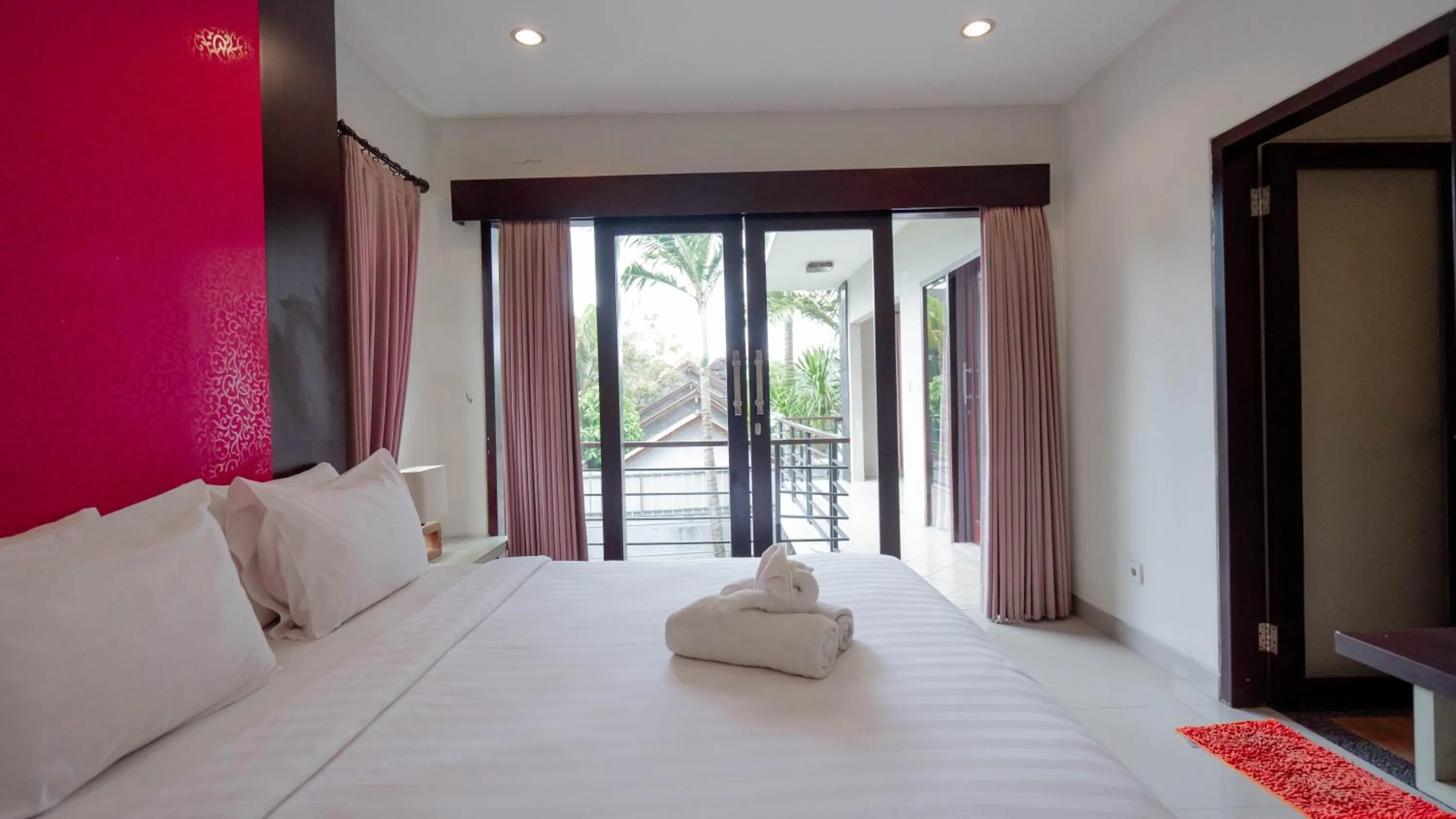 Bedroom, Bed in The Lavana Bali Radiance Villa Canggu