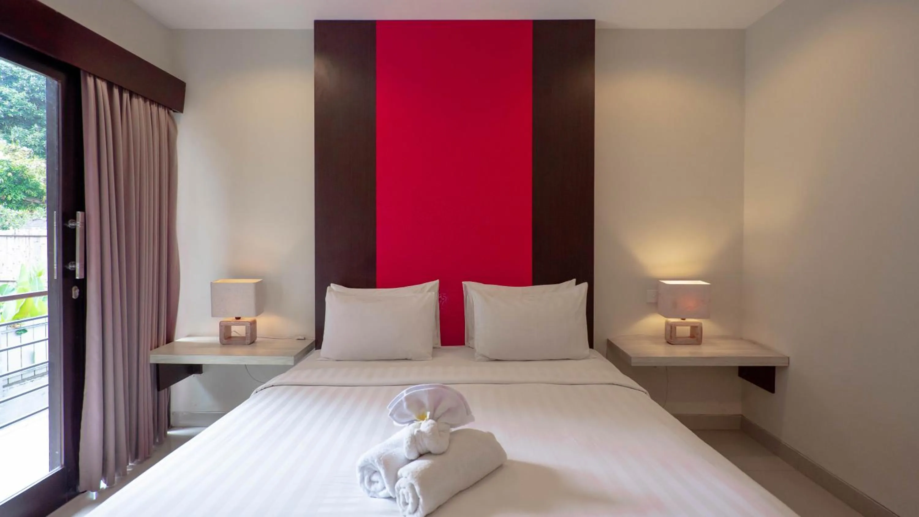 Bedroom, Bed in The Lavana Bali Radiance Villa Canggu