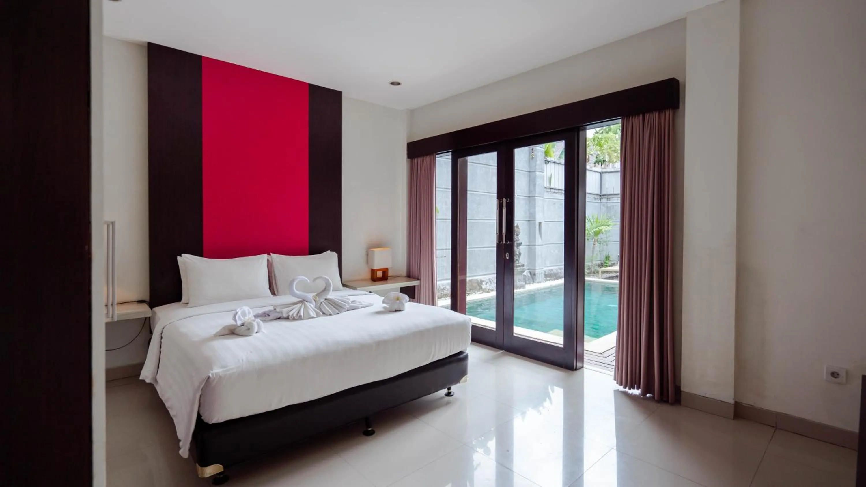 Bedroom, Bed in The Lavana Bali Radiance Villa Canggu
