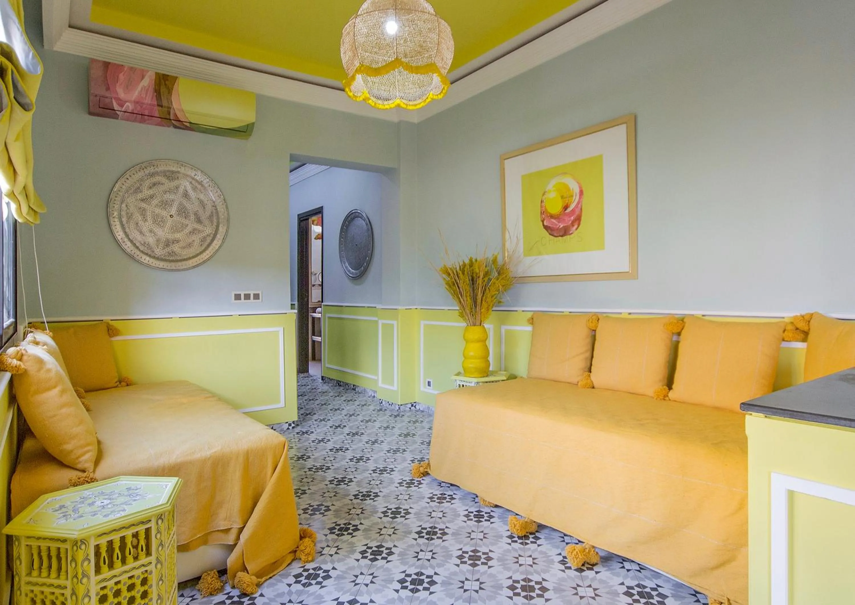 Seating area in Maison Daouia